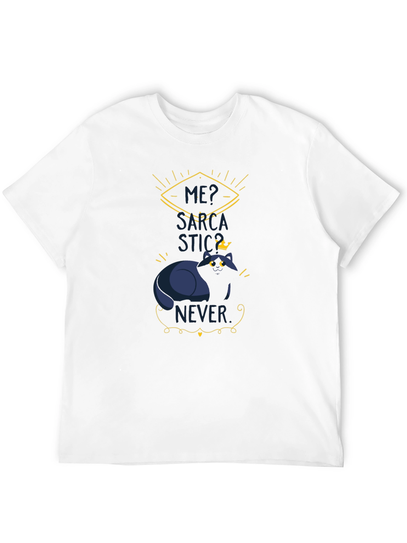Sarcastic Cat T-Shirt - Mens Funny Graphic Tee