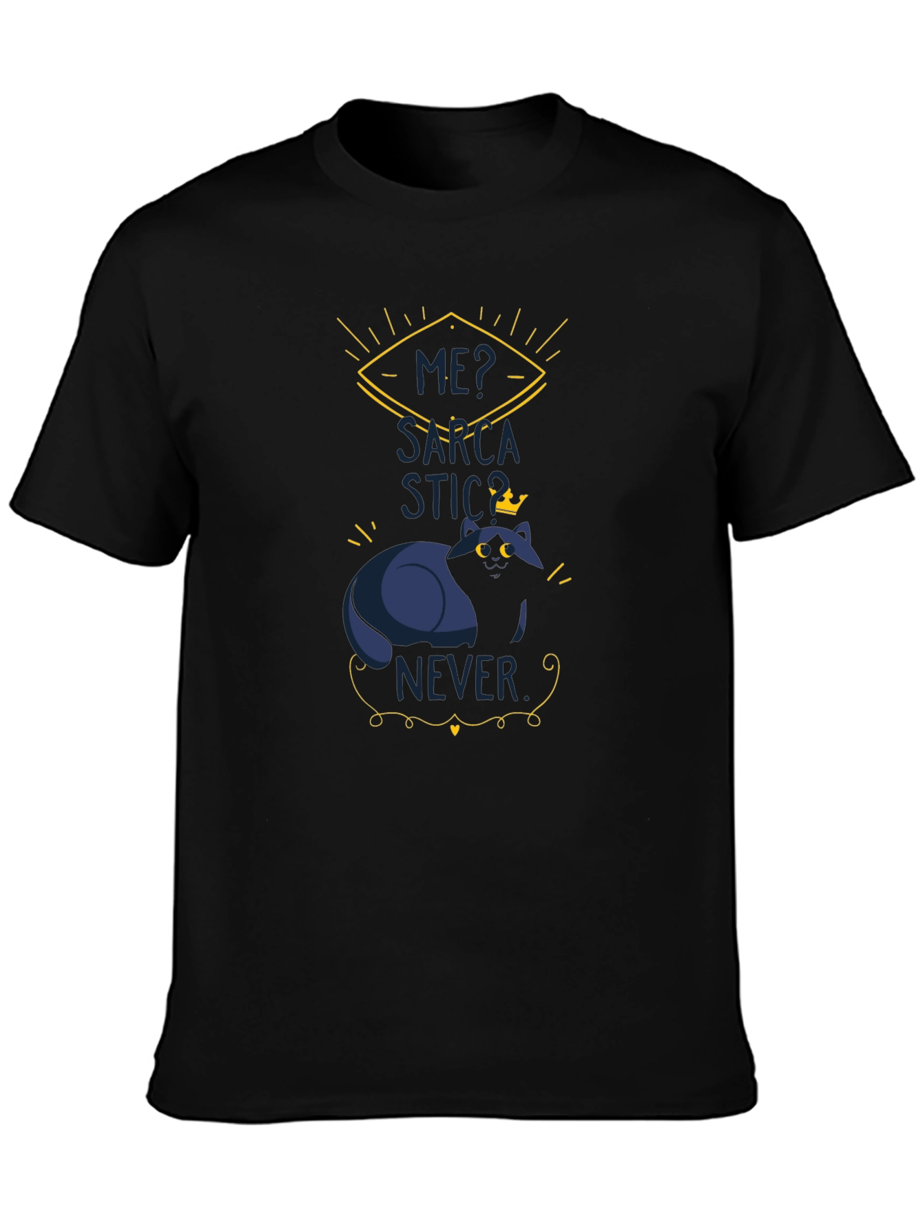 Sarcastic Cat T-Shirt - Mens Funny Graphic Tee