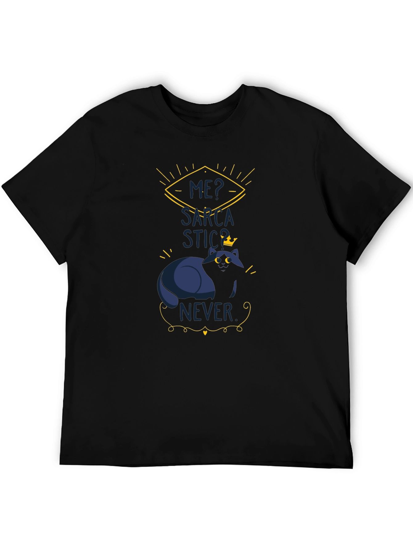 Sarcastic Cat T-Shirt - Mens Funny Graphic Tee