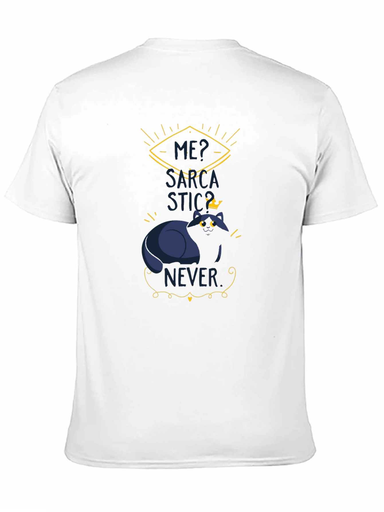 Sarcastic Cat T-Shirt - Mens Funny Graphic Tee