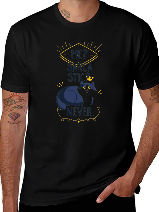 Sarcastic Cat T-Shirt - Mens Funny Graphic Tee