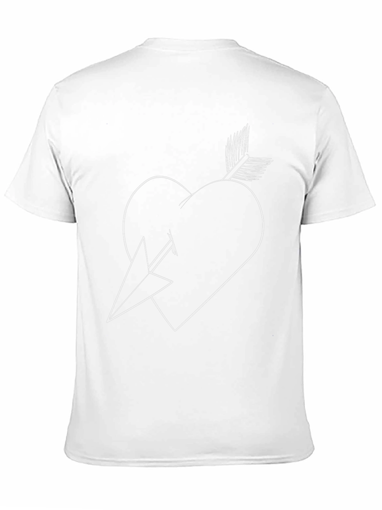 Heart and Arrow Graphic Tee - Black
