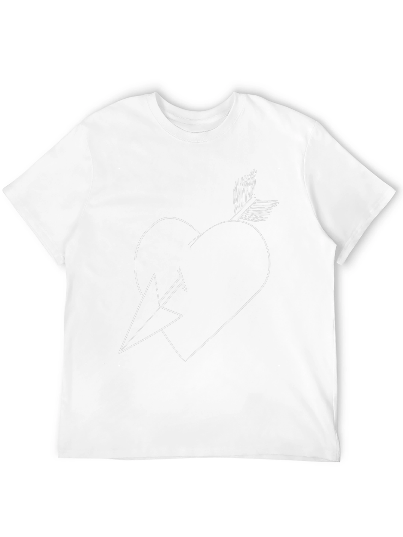 Heart and Arrow Graphic Tee - Black