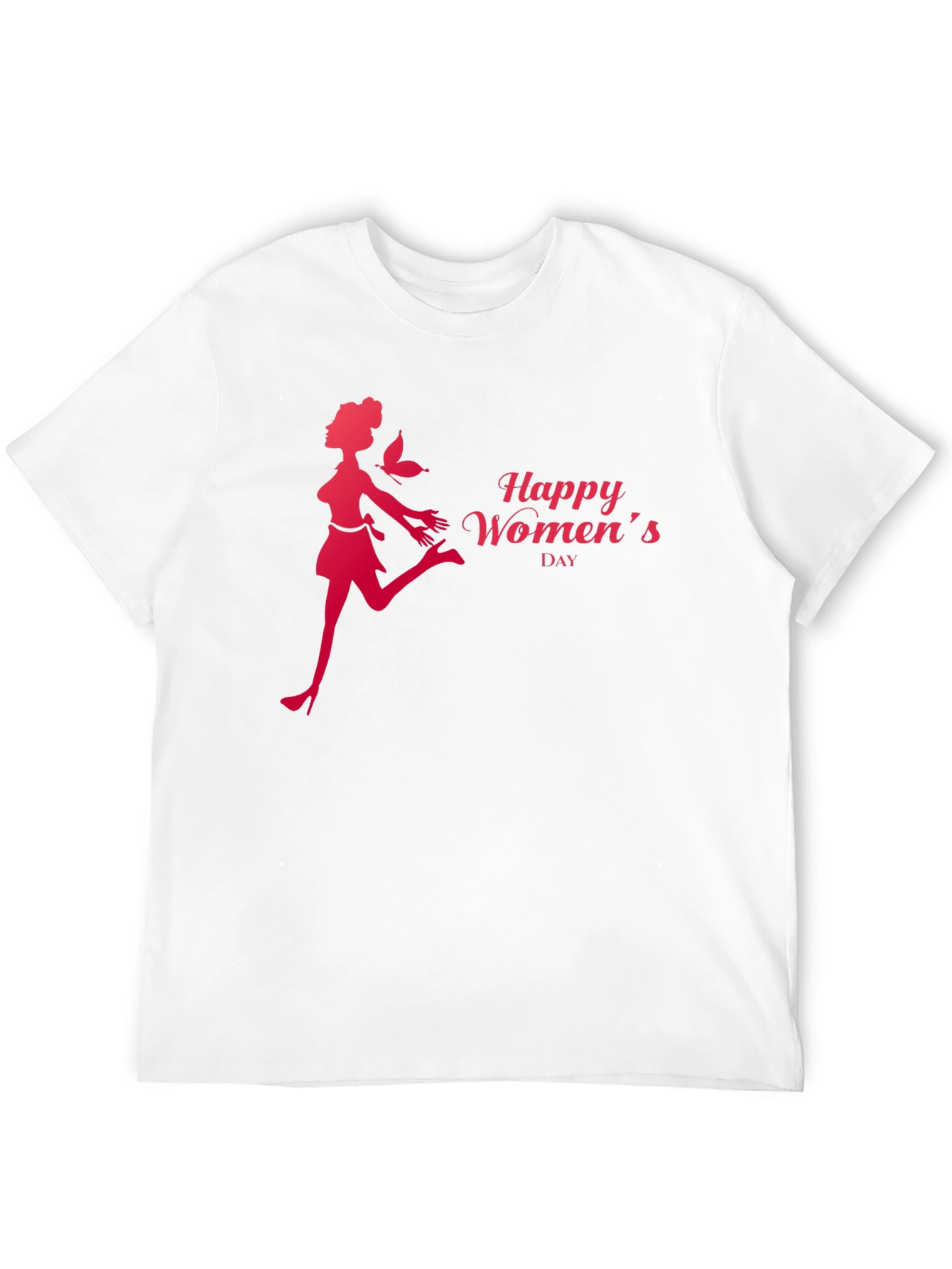 Happy Womens Day Graphic Tee - Stylish Black T-Shirt