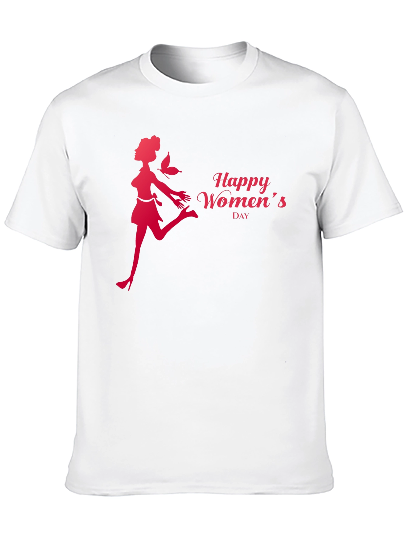 Happy Womens Day Graphic Tee - Stylish Black T-Shirt