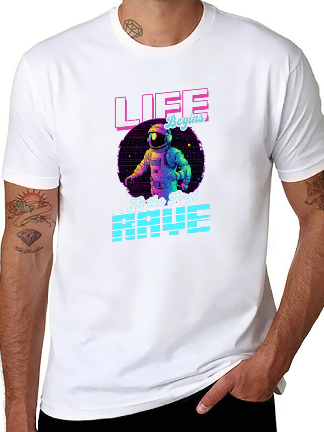 Life Begins At The First Rave T-Shirt