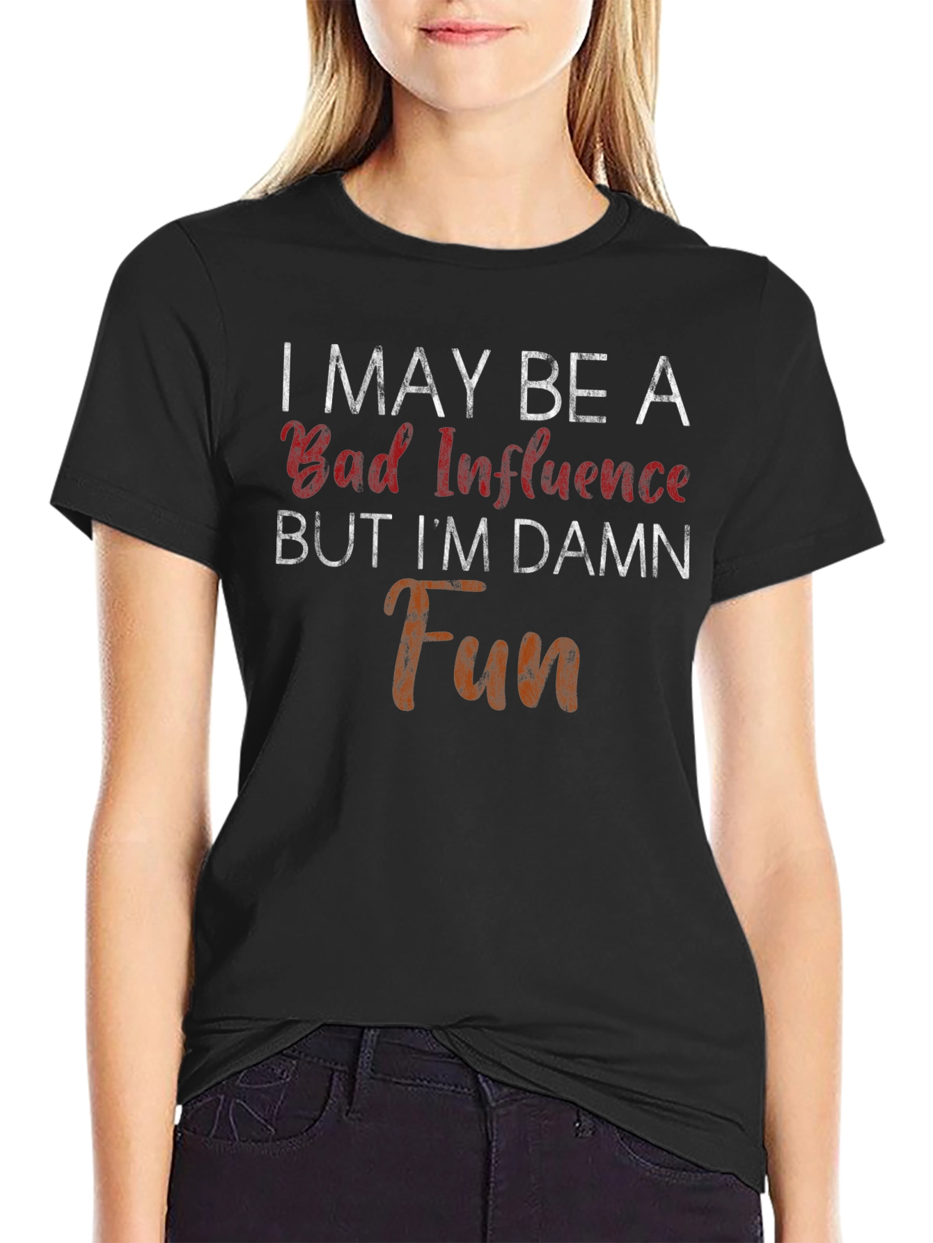 Bad Influence Damn Fun Graphic Tee - Mens