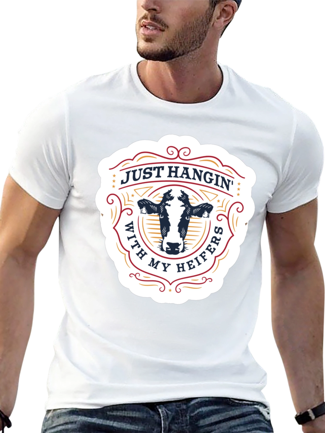 Just Hangin With My Heifers Graphic Tee