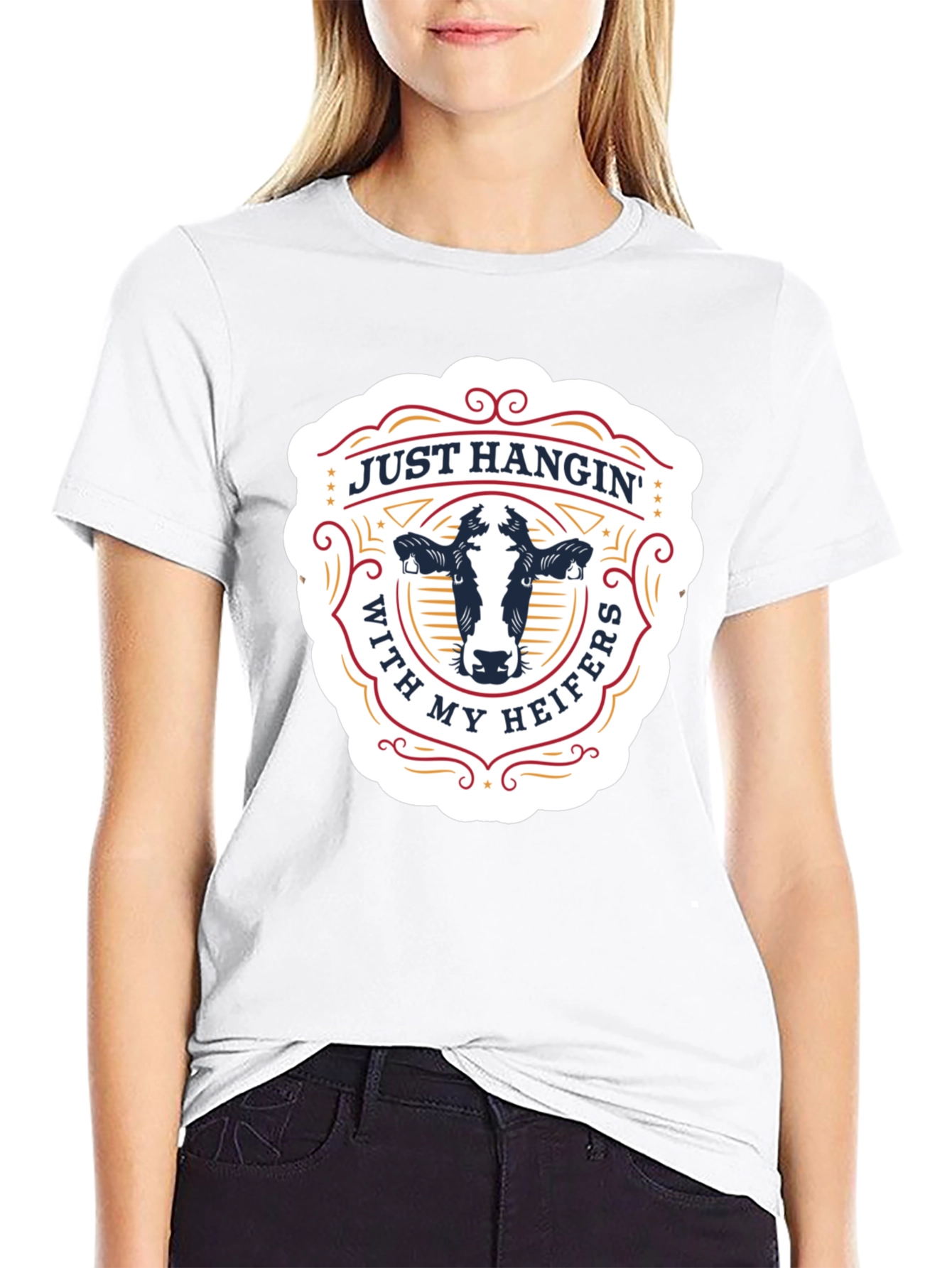 Just Hangin With My Heifers Graphic Tee