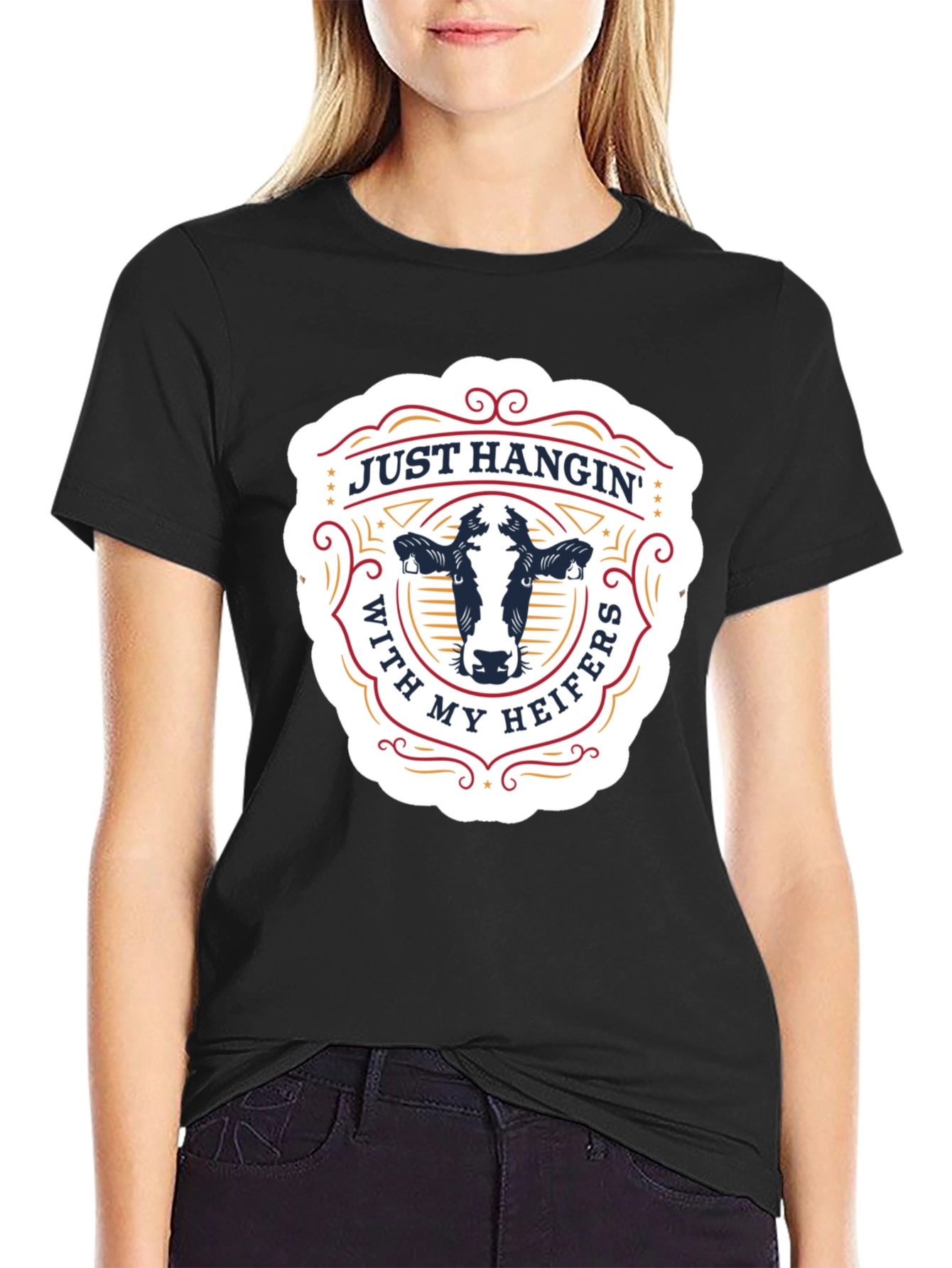 Just Hangin With My Heifers Graphic Tee