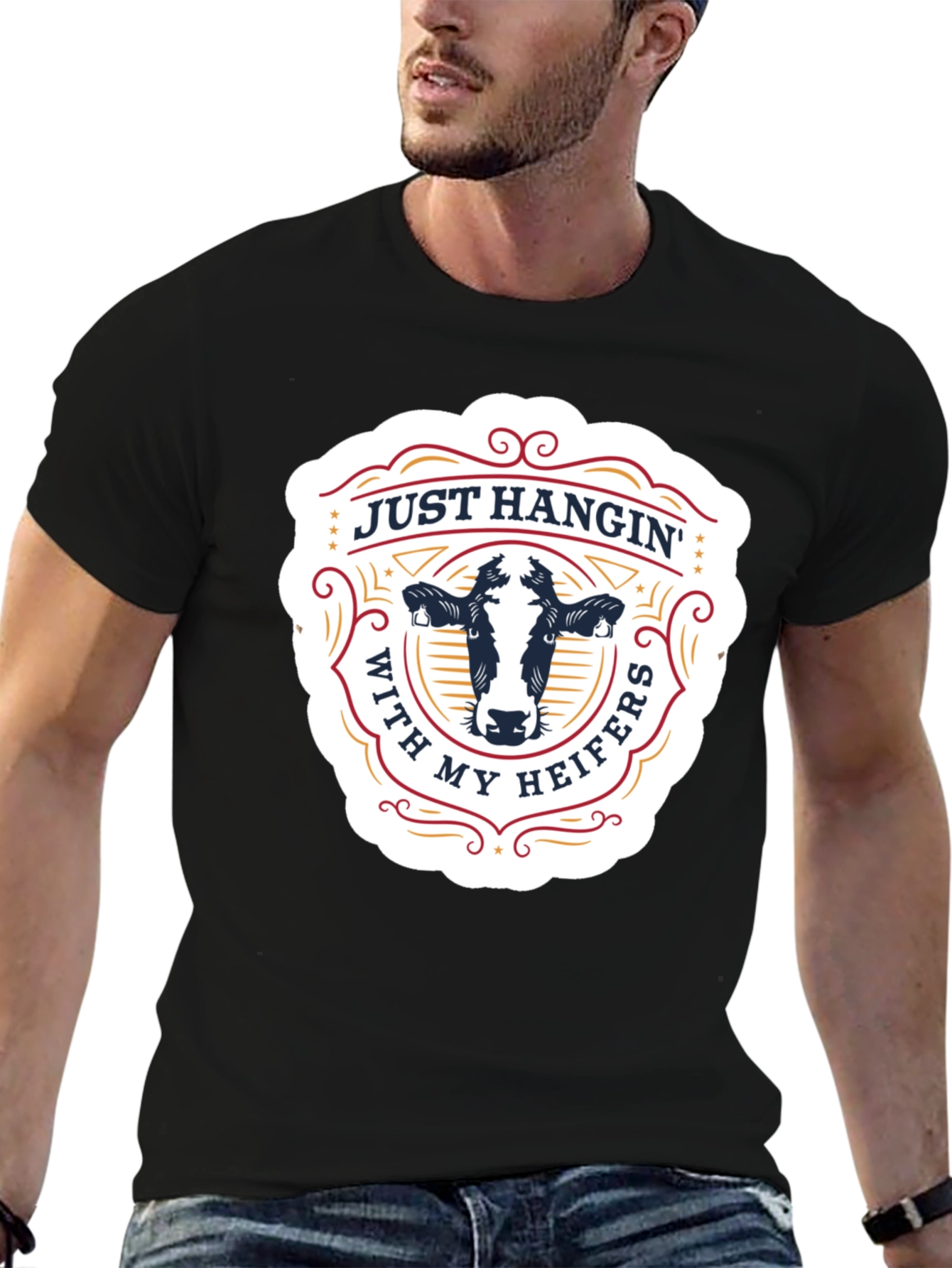 Just Hangin With My Heifers Graphic Tee