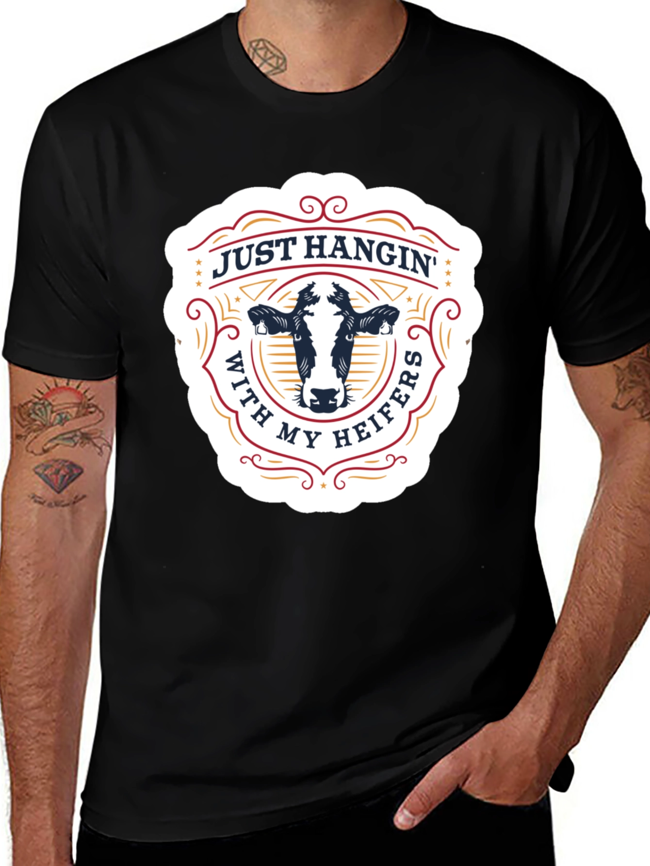 Just Hangin With My Heifers Graphic Tee