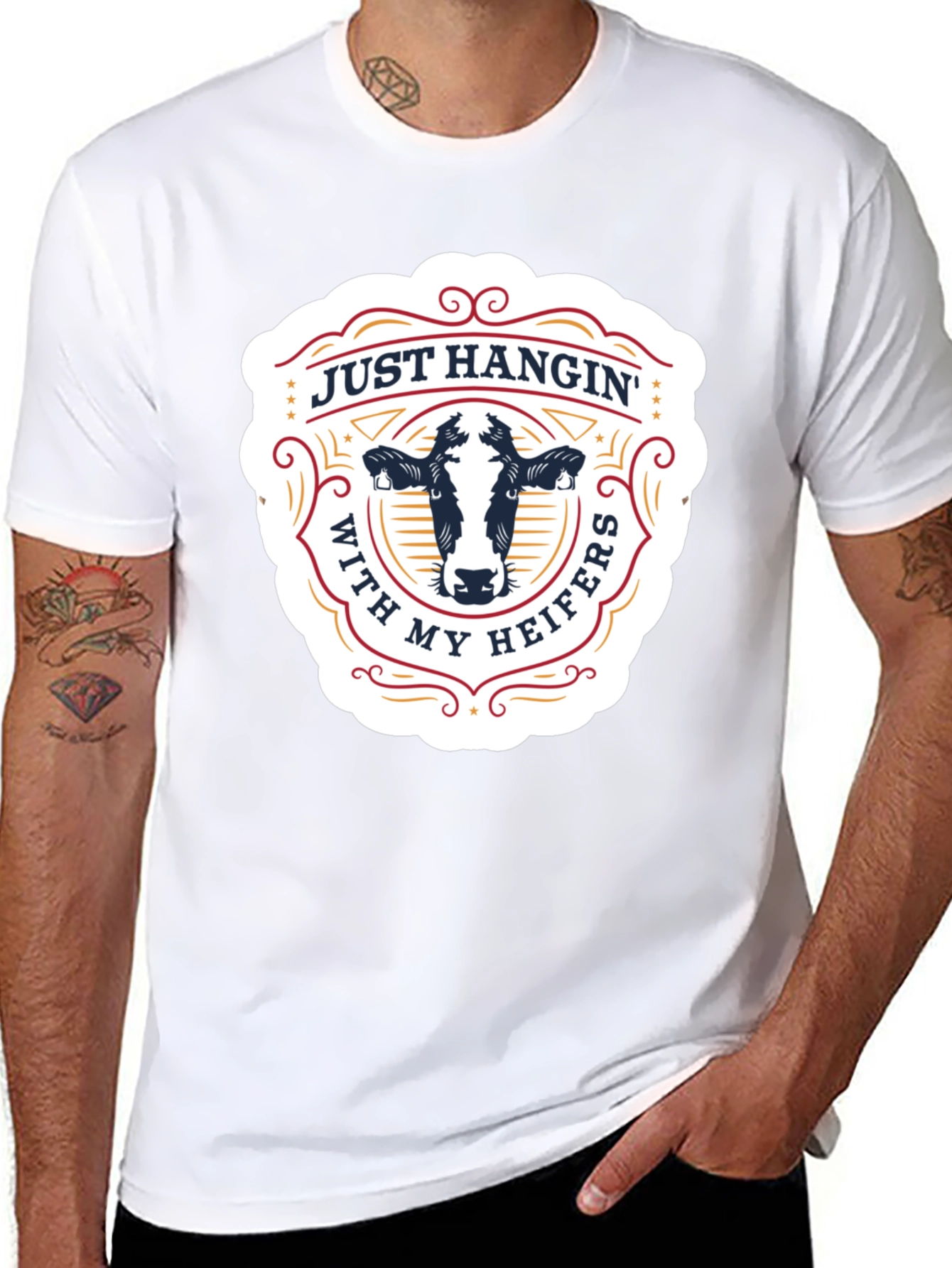 Just Hangin With My Heifers Graphic Tee