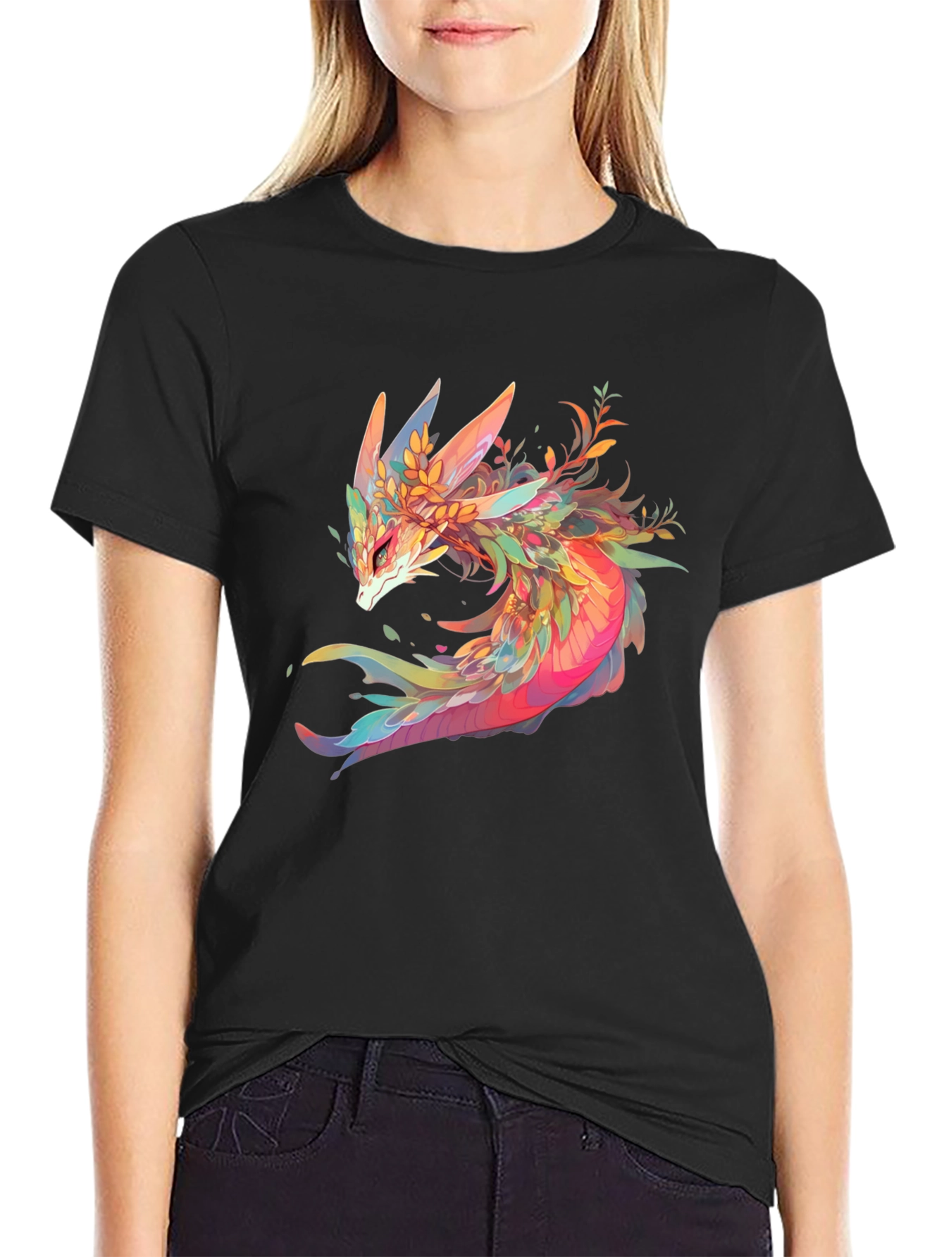Dragon Graphic T-Shirt - Fantasy Art Tee