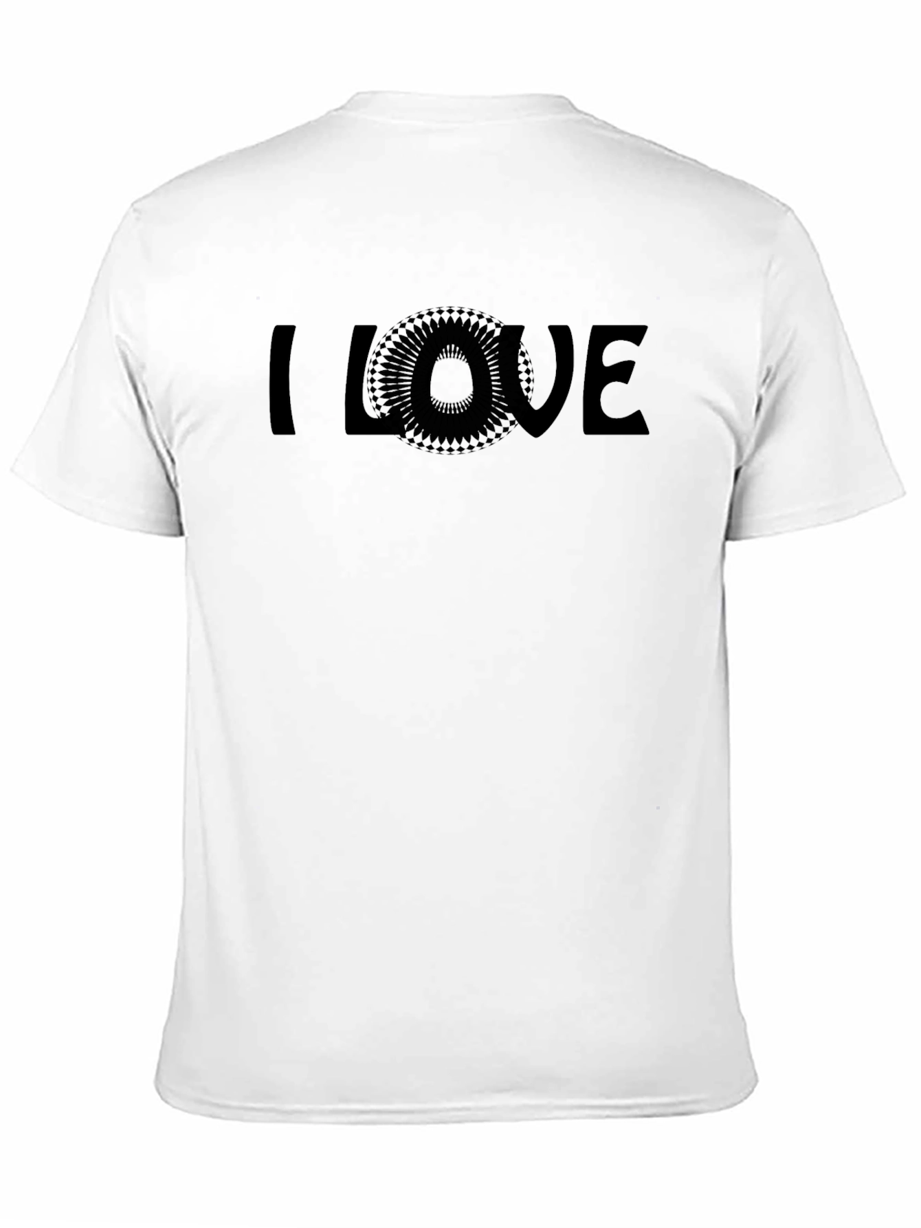 I Love Graphic T-Shirt - Modern Geometric Design