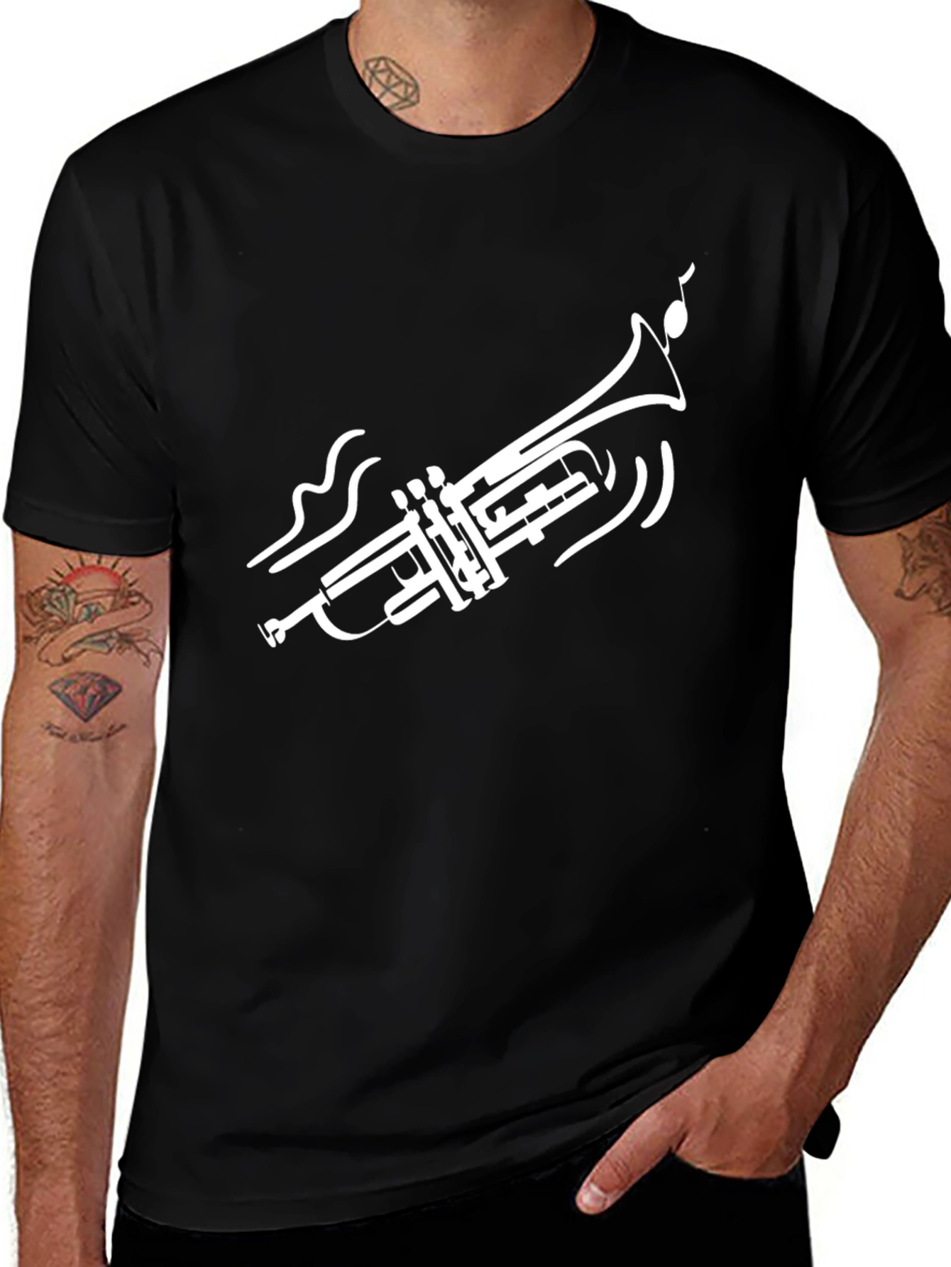 Trumpet Graphic T-Shirt - Musicians Style