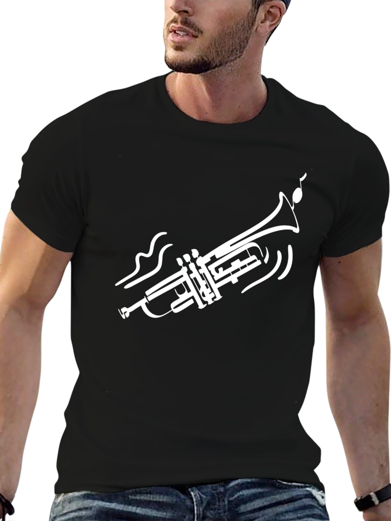 Trumpet Graphic T-Shirt - Musicians Style