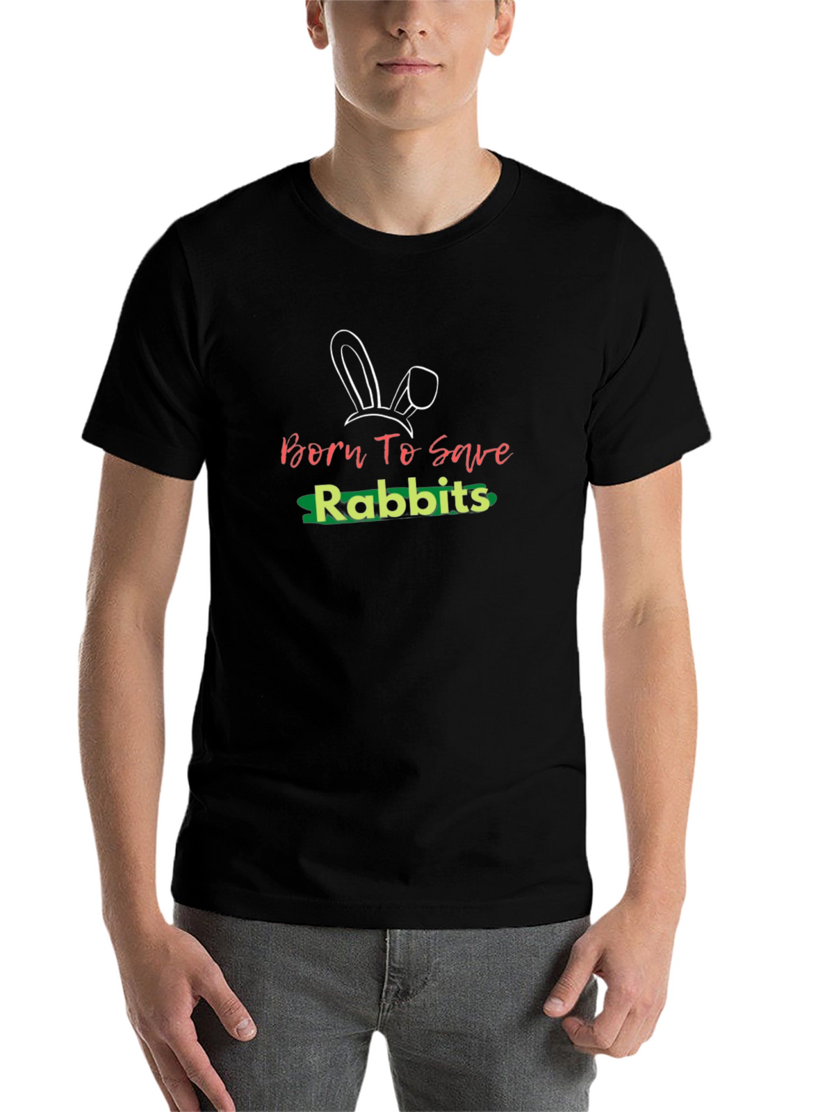 Born To Save Rabbits Graphic T-Shirt