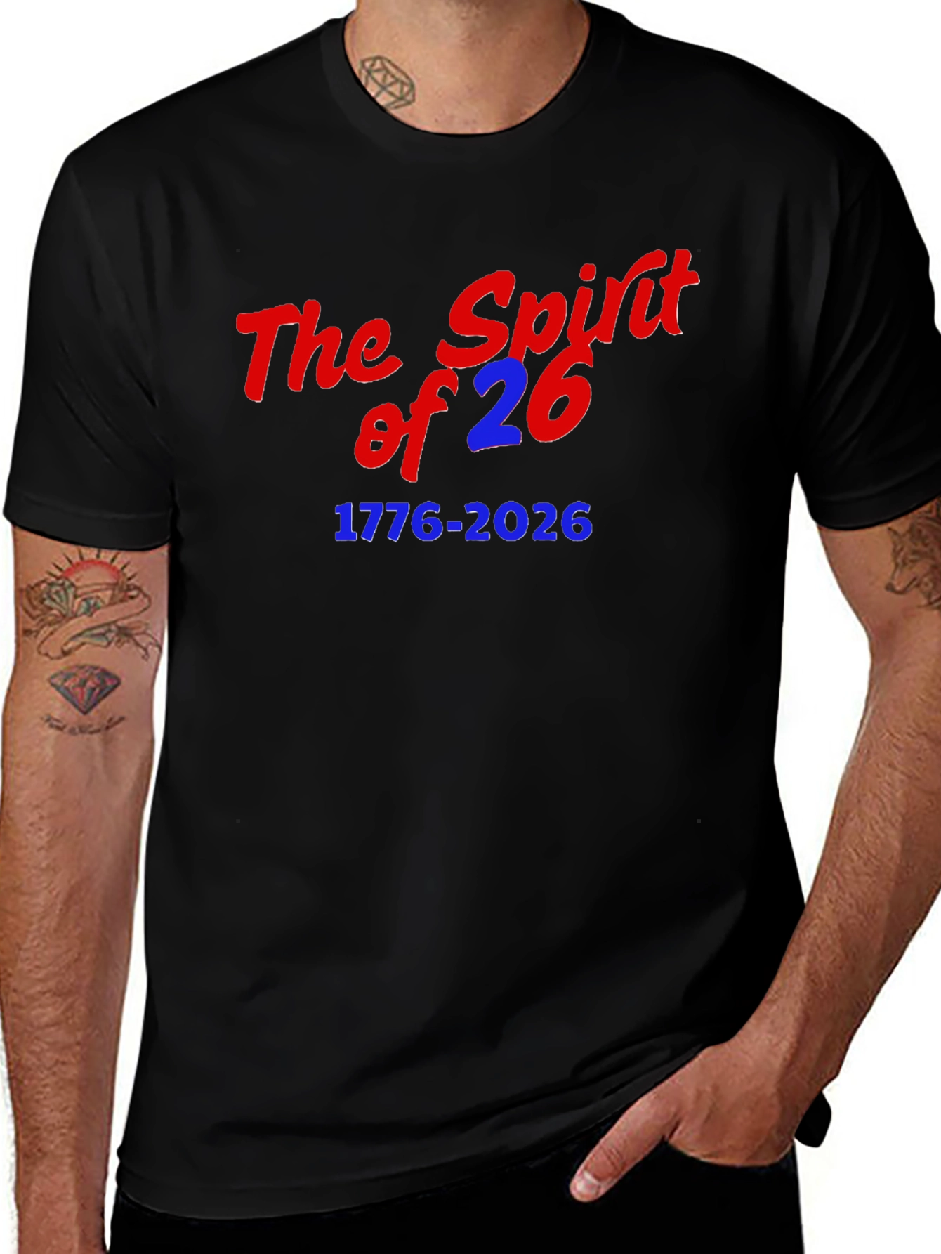 Spirit of 26 Tee - Patriotic Celebration