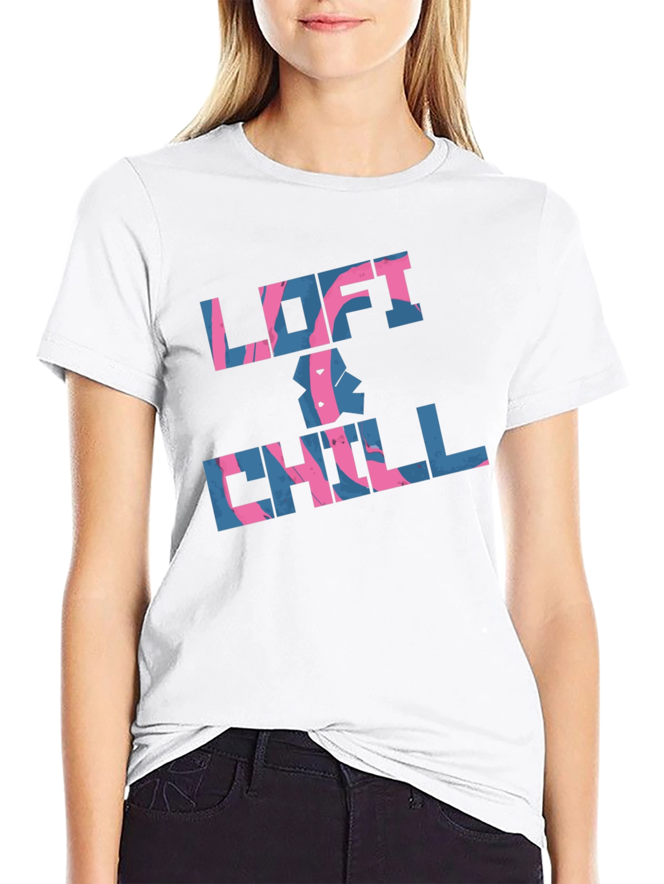 Loft & Chill Black Graphic Tee