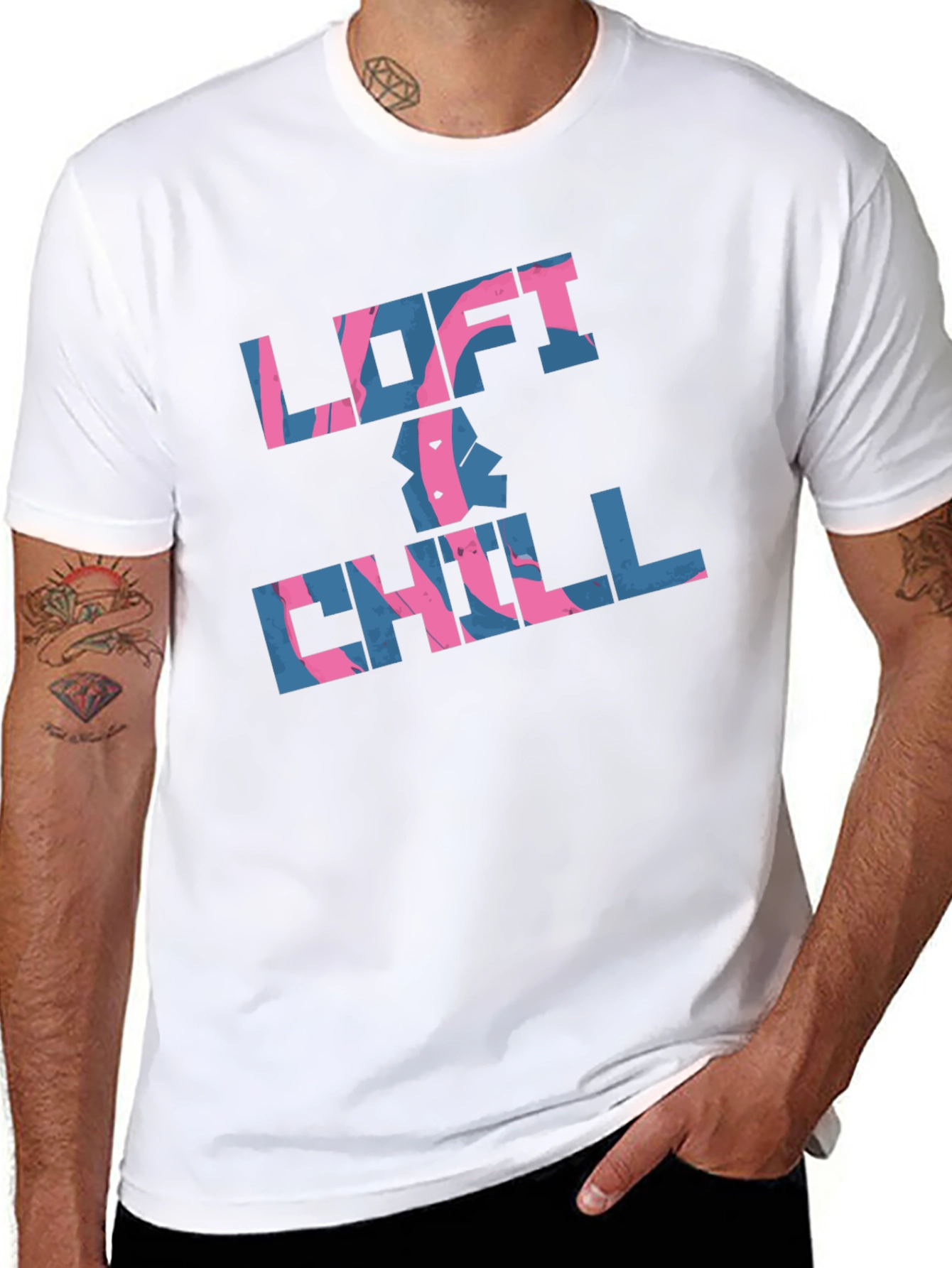 Loft & Chill Black Graphic Tee