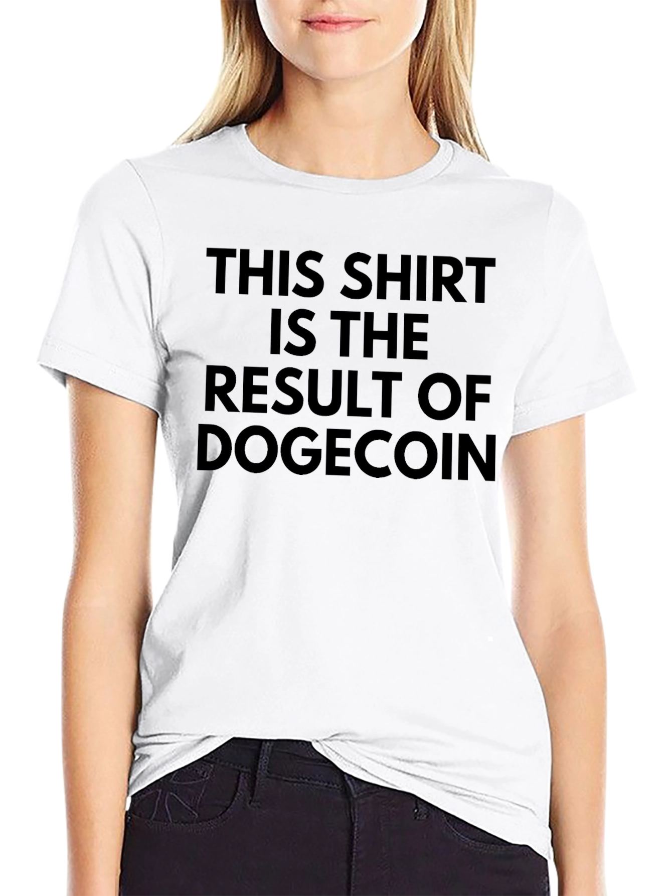 Dogecoin Result Black T-Shirt