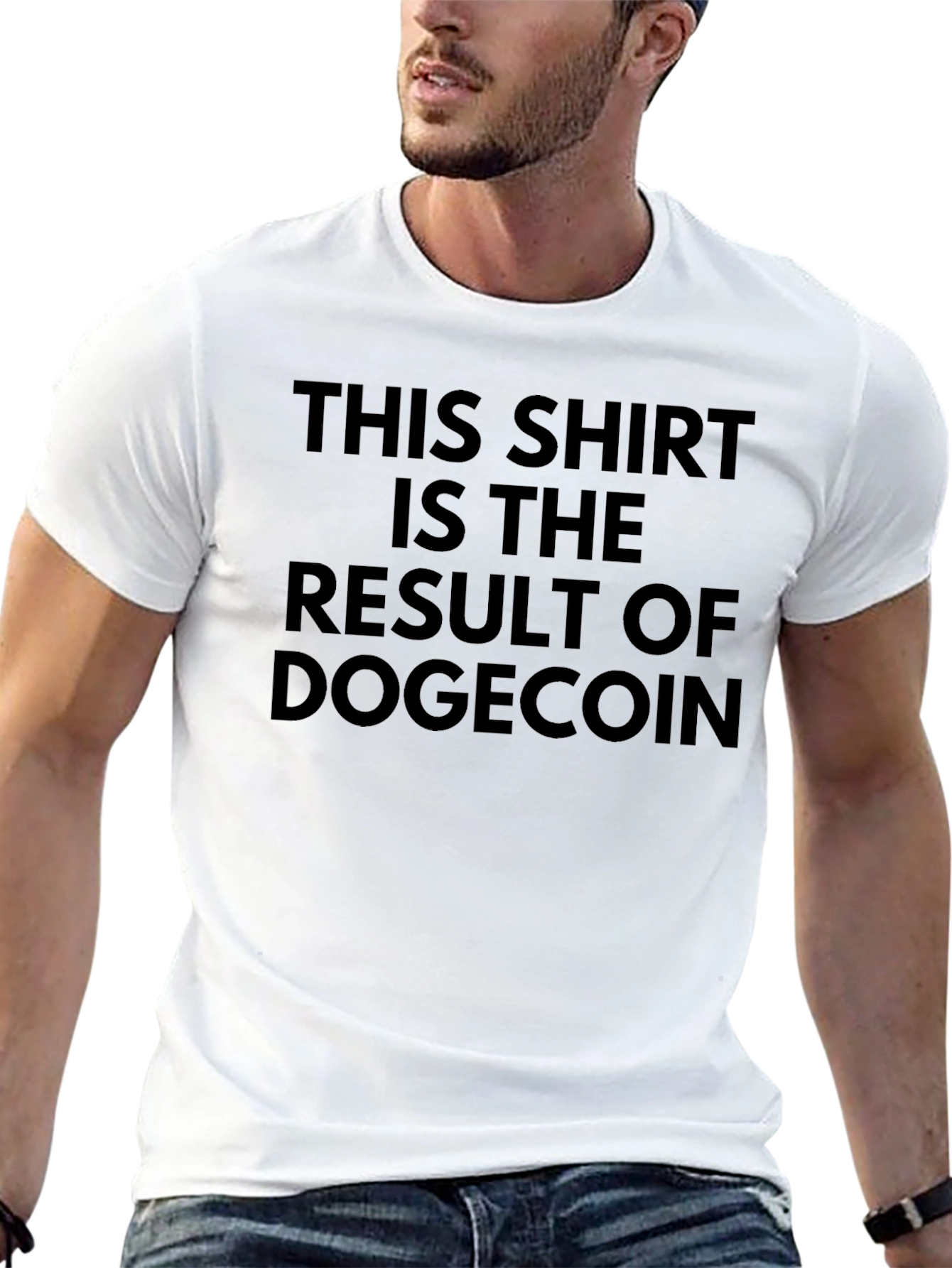 Dogecoin Result Black T-Shirt