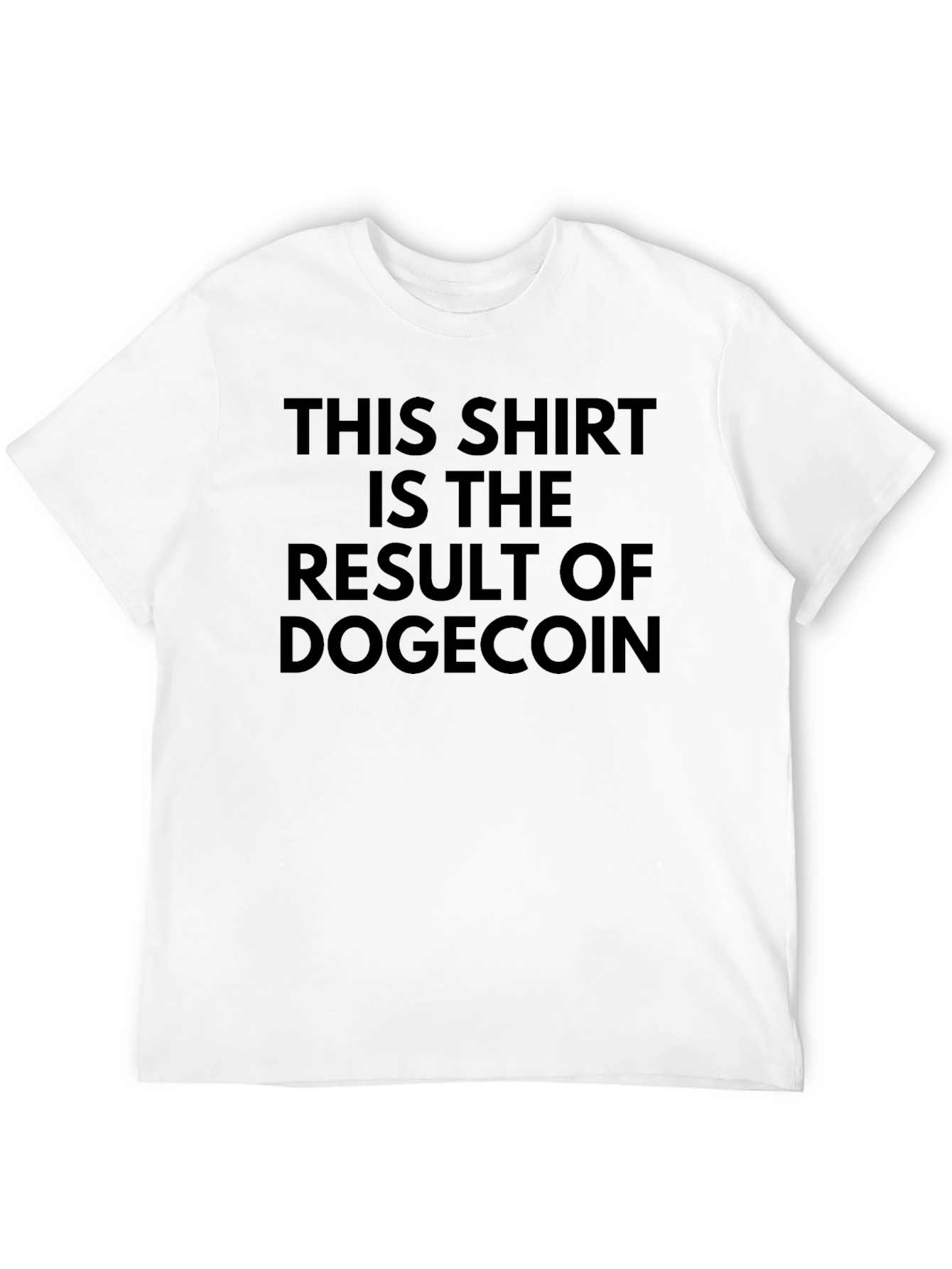 Dogecoin Result Black T-Shirt