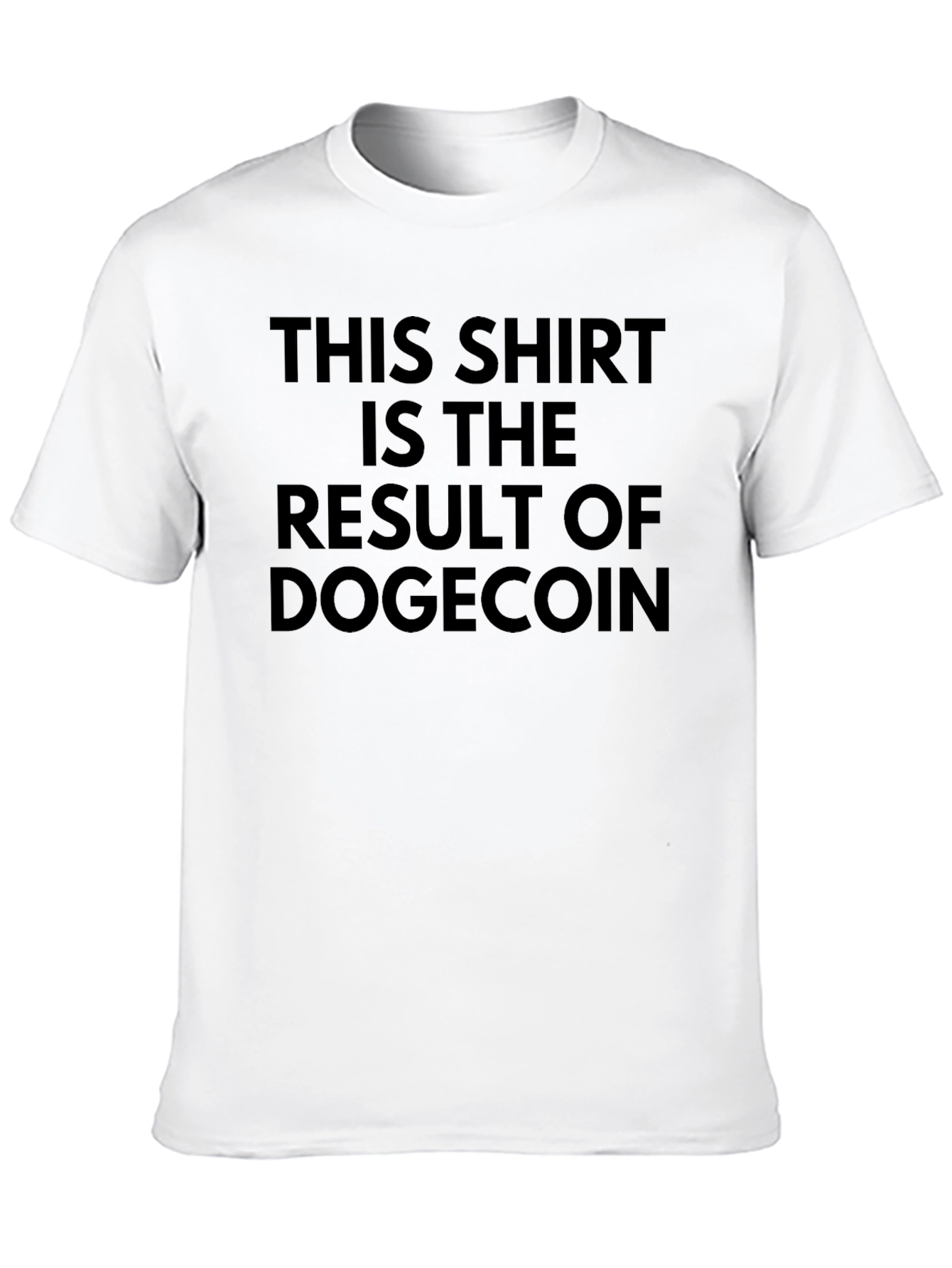 Dogecoin Result Black T-Shirt