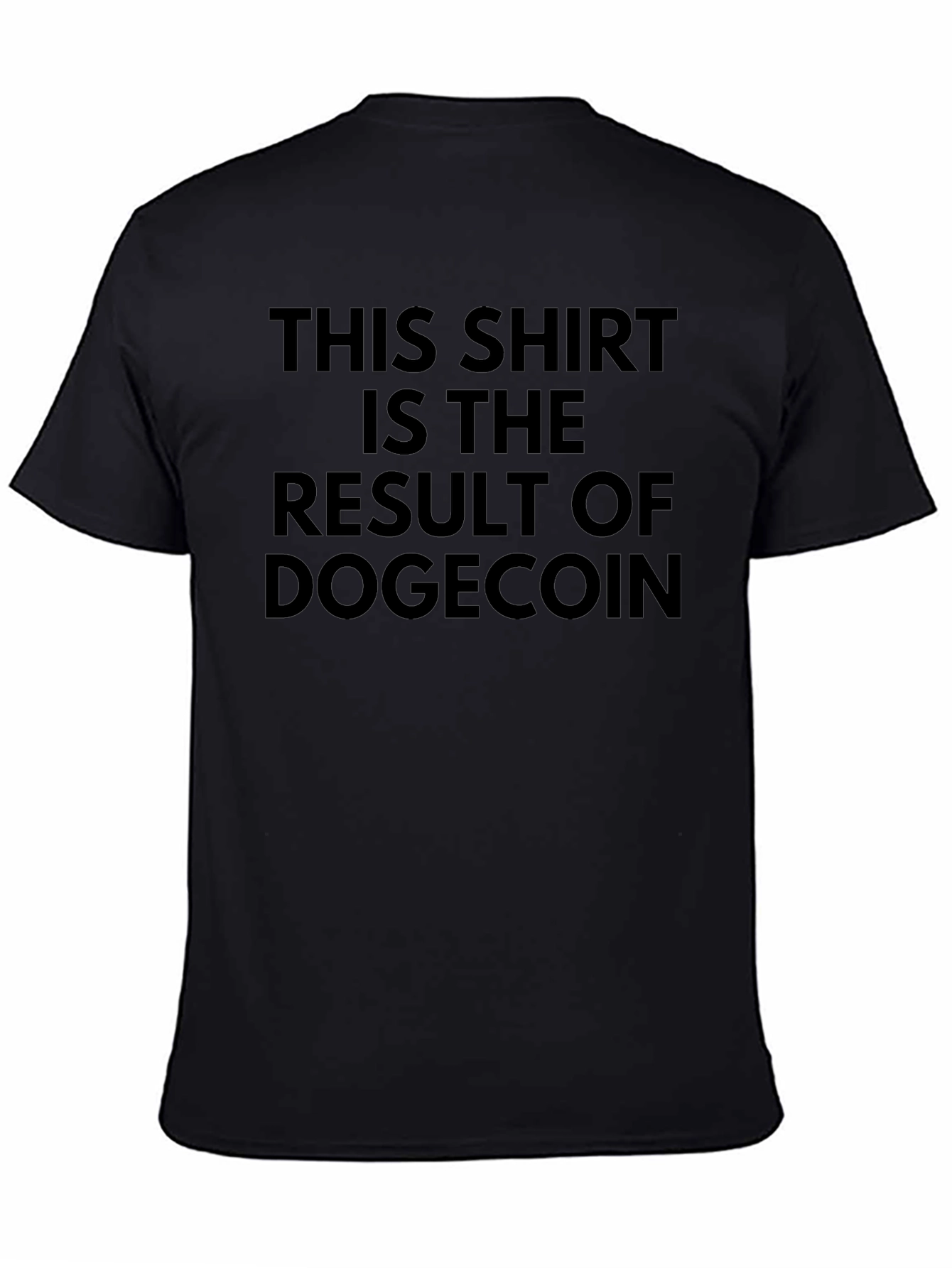 Dogecoin Result Black T-Shirt