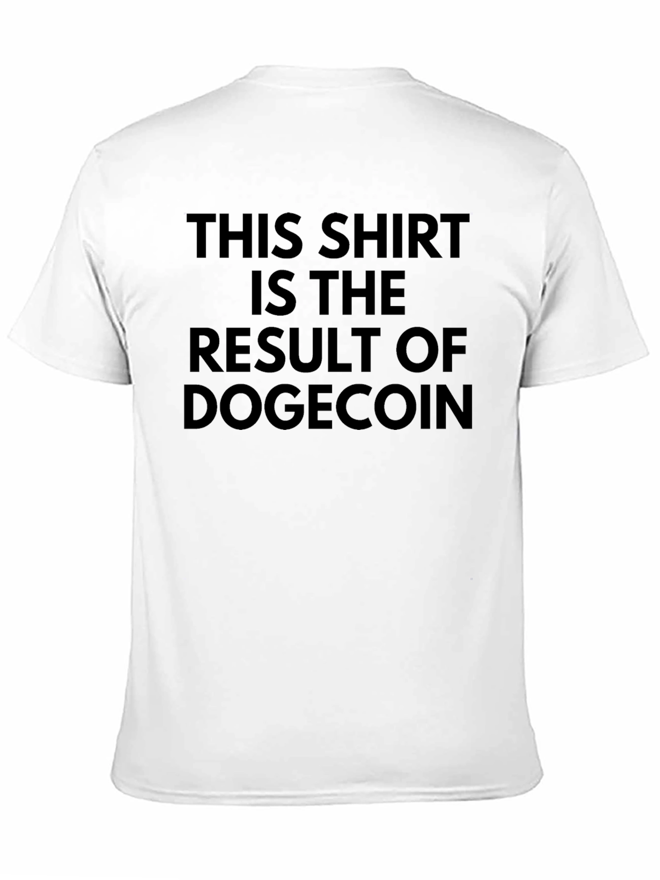 Dogecoin Result Black T-Shirt