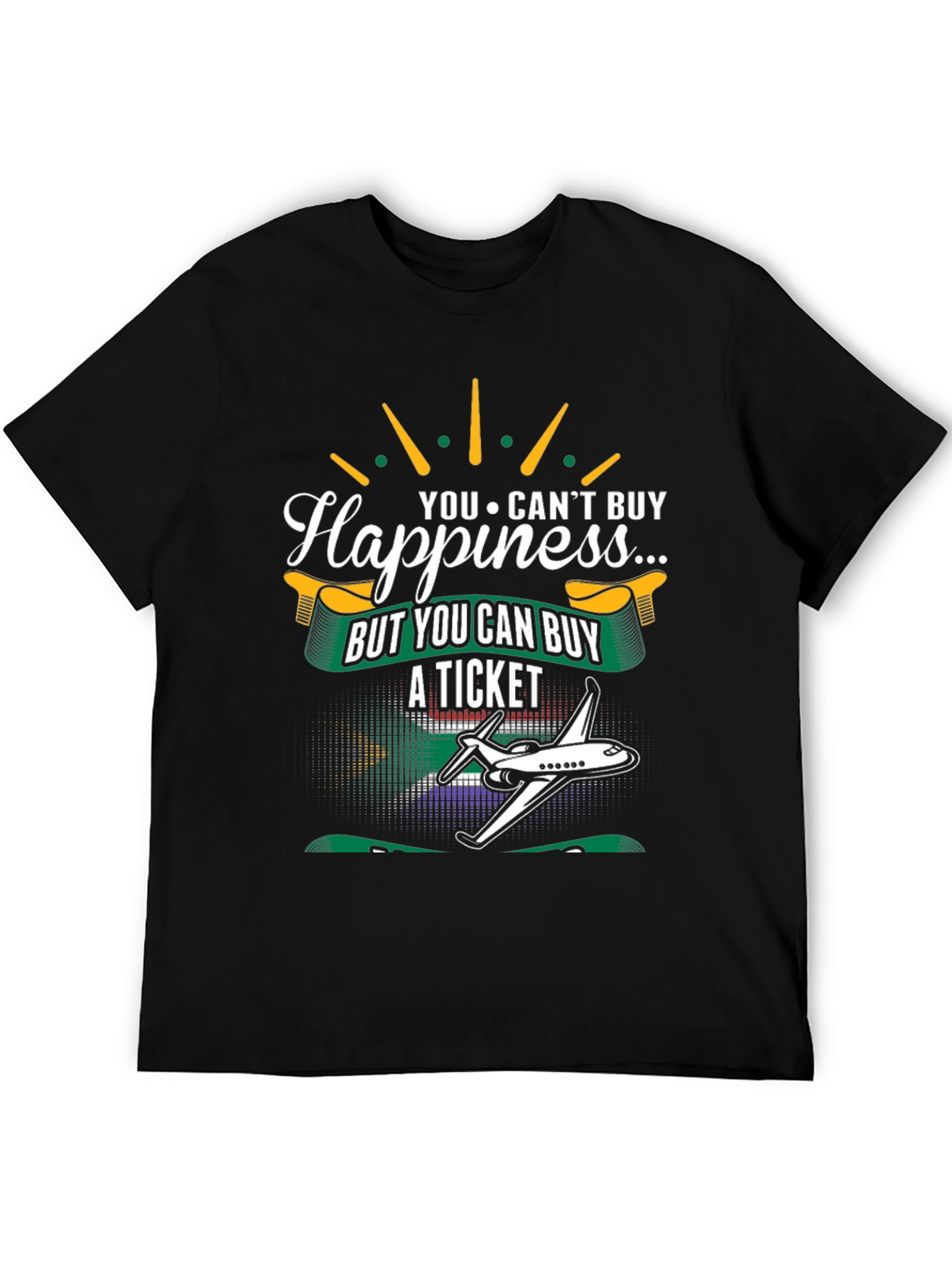 Happiness Ticket T-Shirt - Airplane Travel Tee