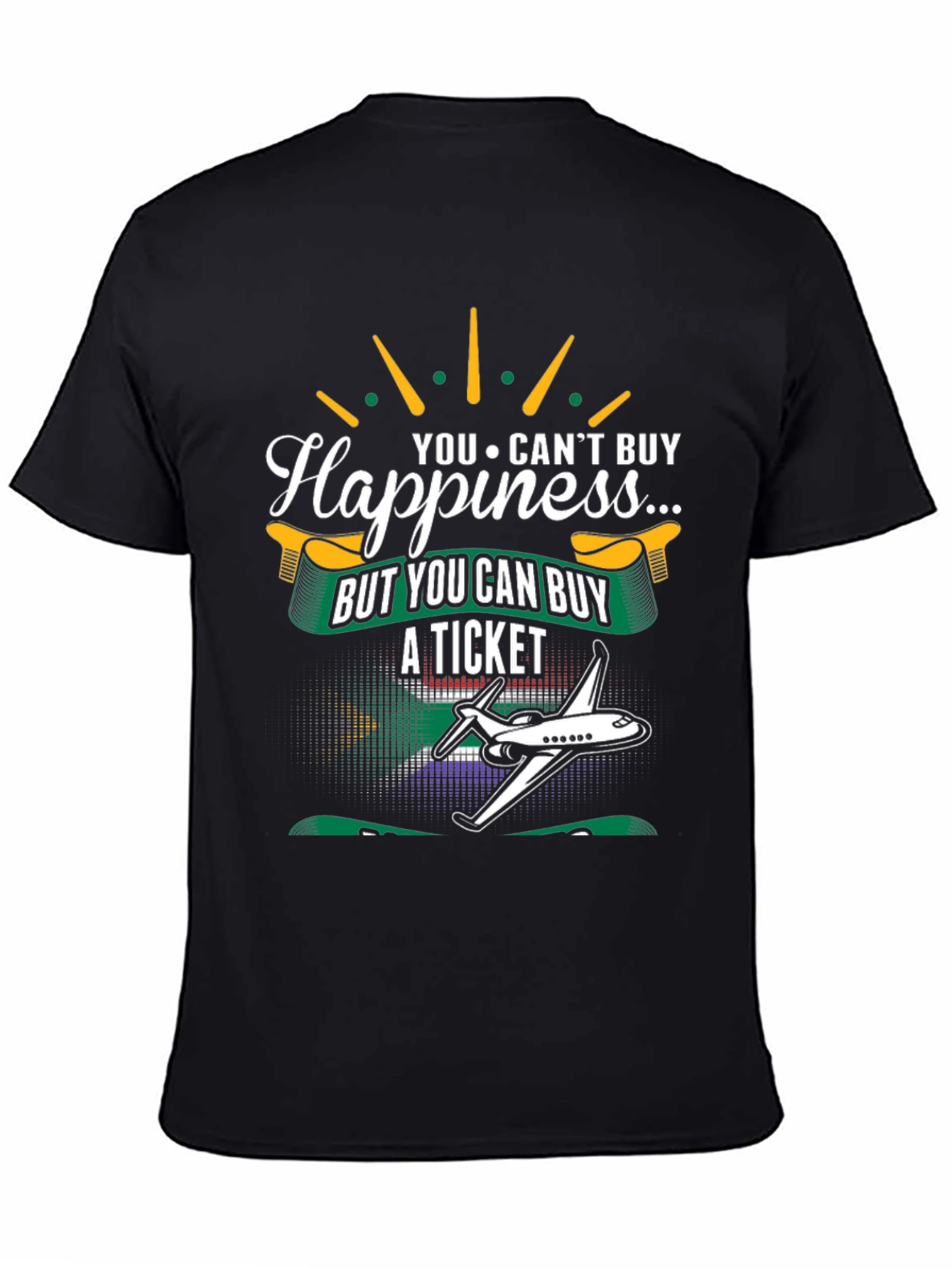 Happiness Ticket T-Shirt - Airplane Travel Tee