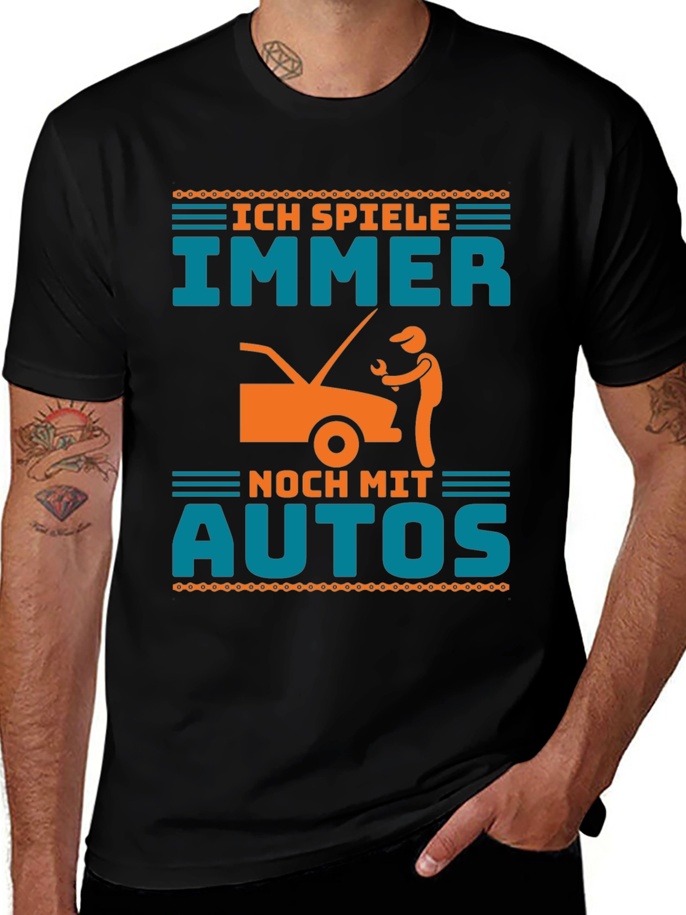 Ich Spiele Immer Noch Mit Autos Funny Mechanic T-Shirt