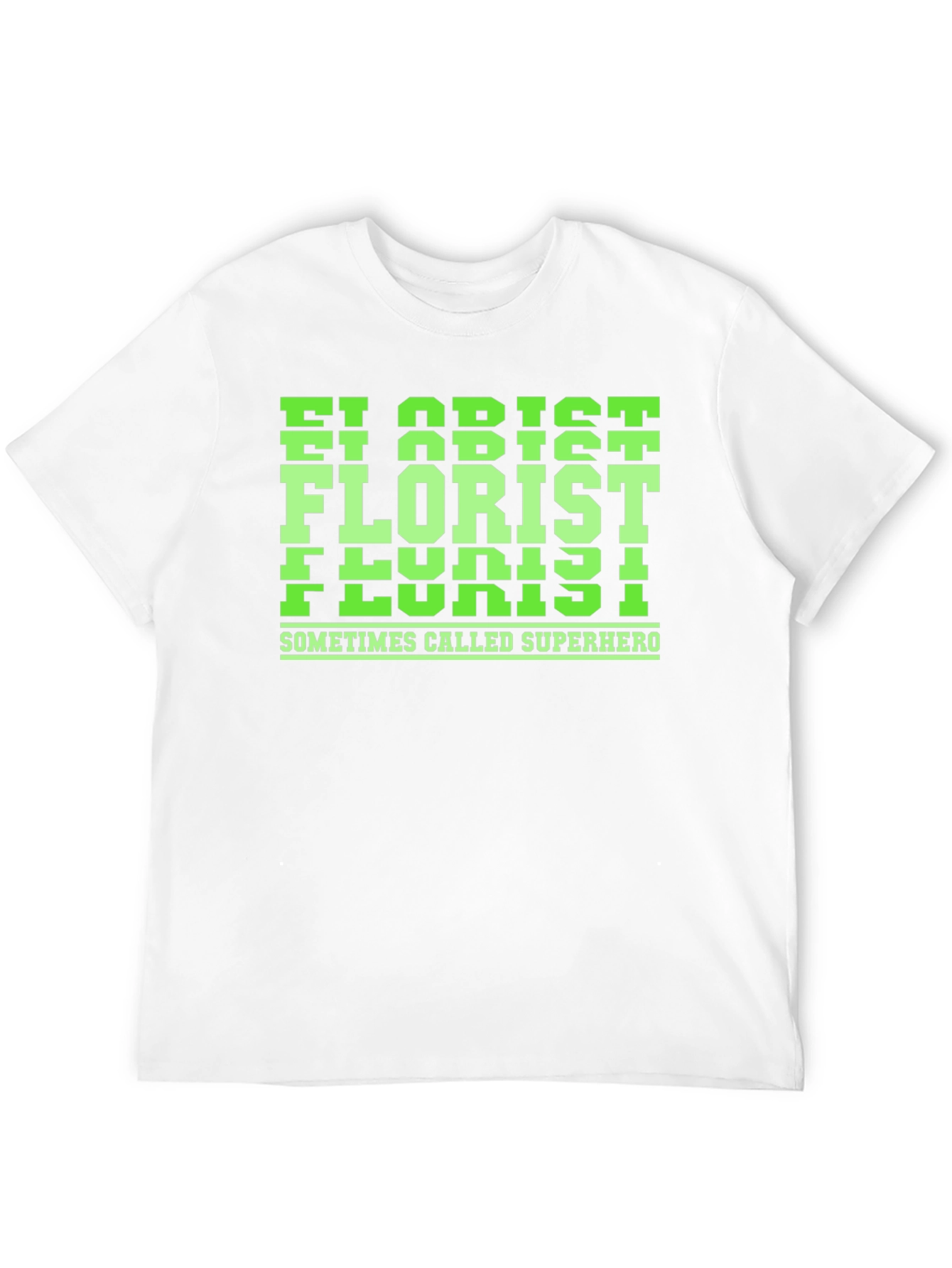 Florist Superhero Graphic Tee - Black Cotton T-Shirt