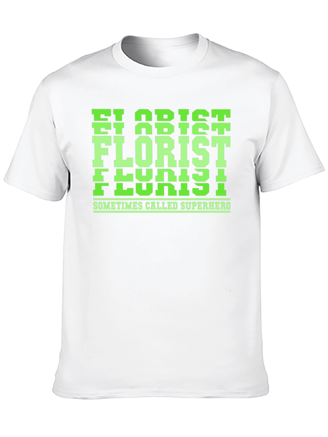 Florist Superhero Graphic Tee - Black Cotton T-Shirt