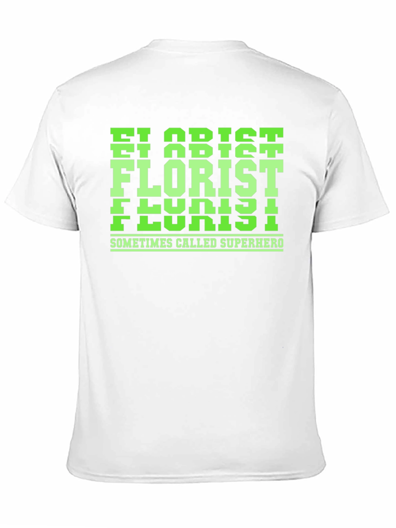Florist Superhero Graphic Tee - Black Cotton T-Shirt