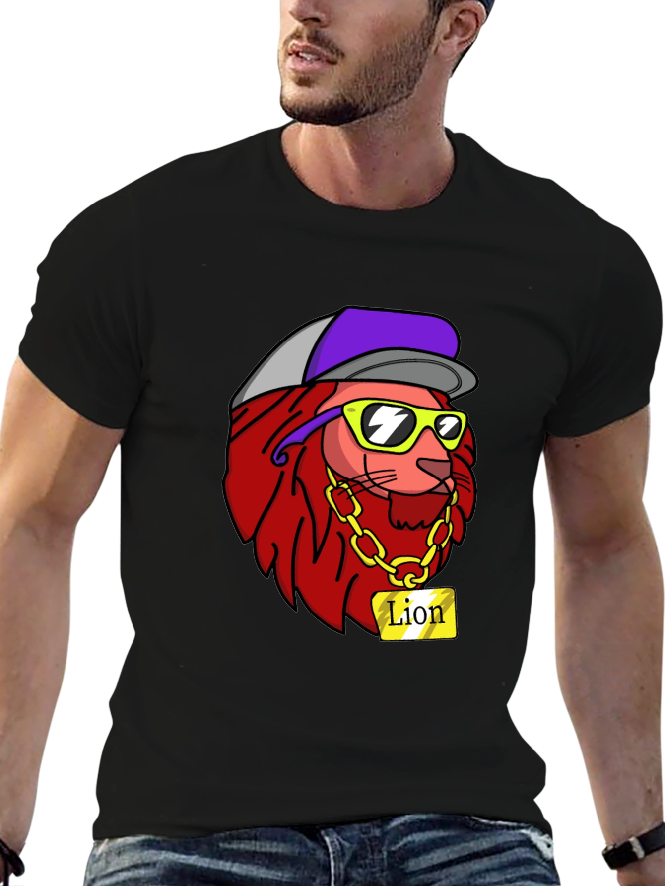 Cool Lion Graphic Tee - Streetwear Style