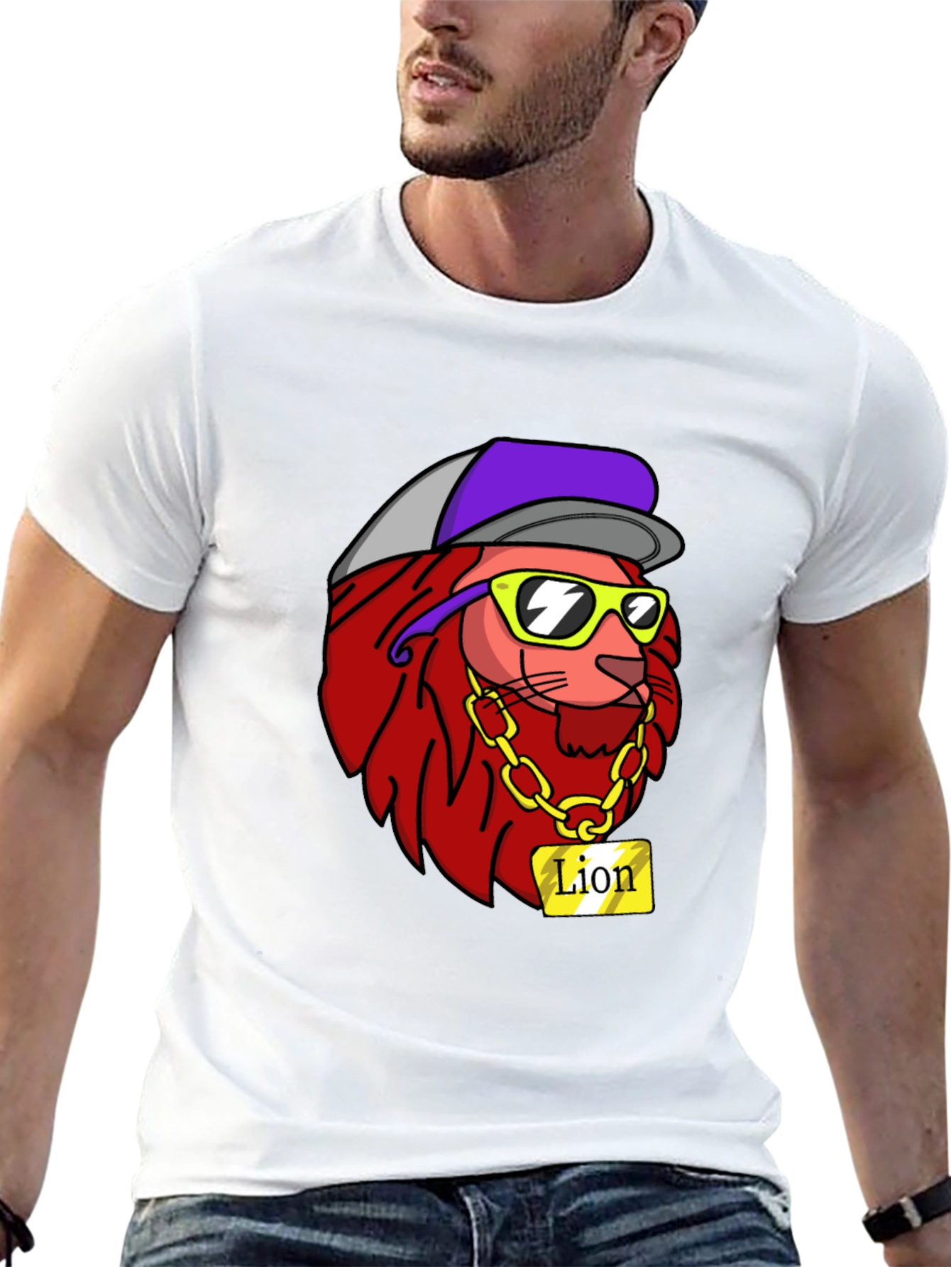 Cool Lion Graphic Tee - Streetwear Style
