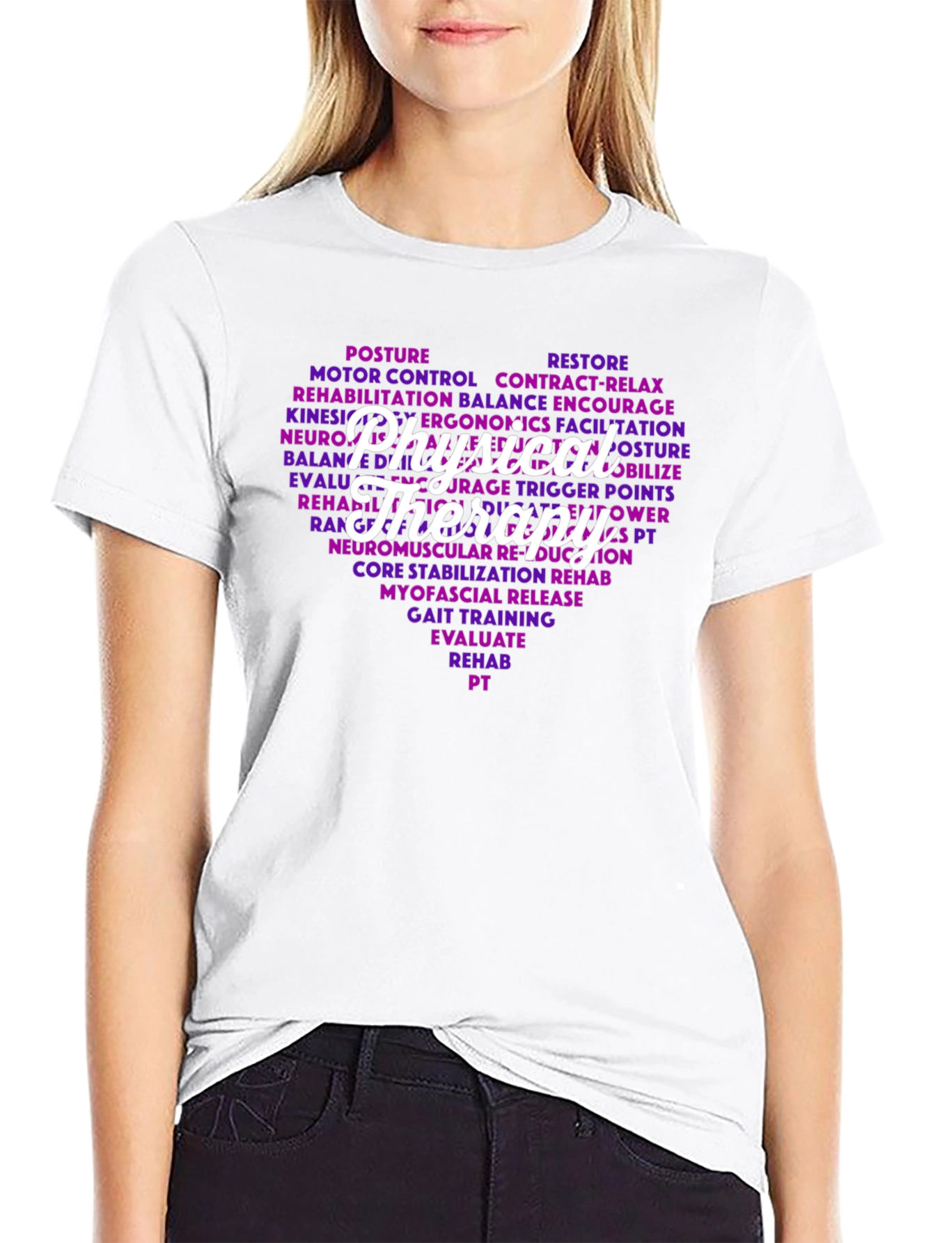 Physical Therapy Word Cloud T-Shirt