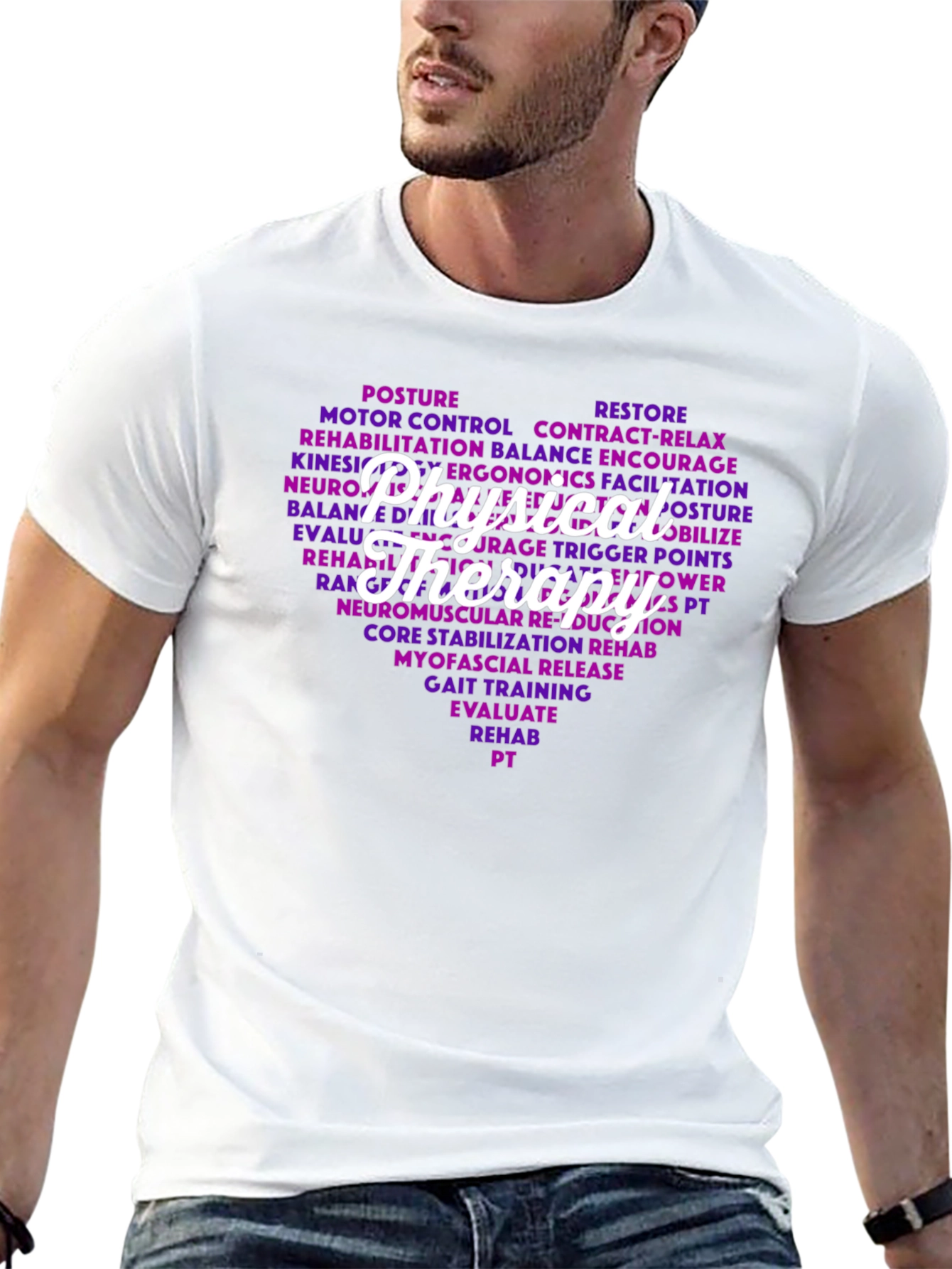 Physical Therapy Word Cloud T-Shirt