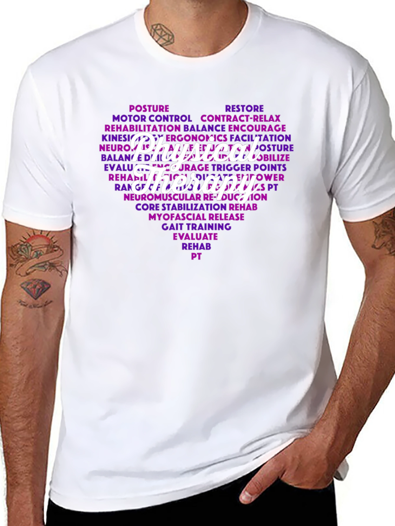 Physical Therapy Word Cloud T-Shirt