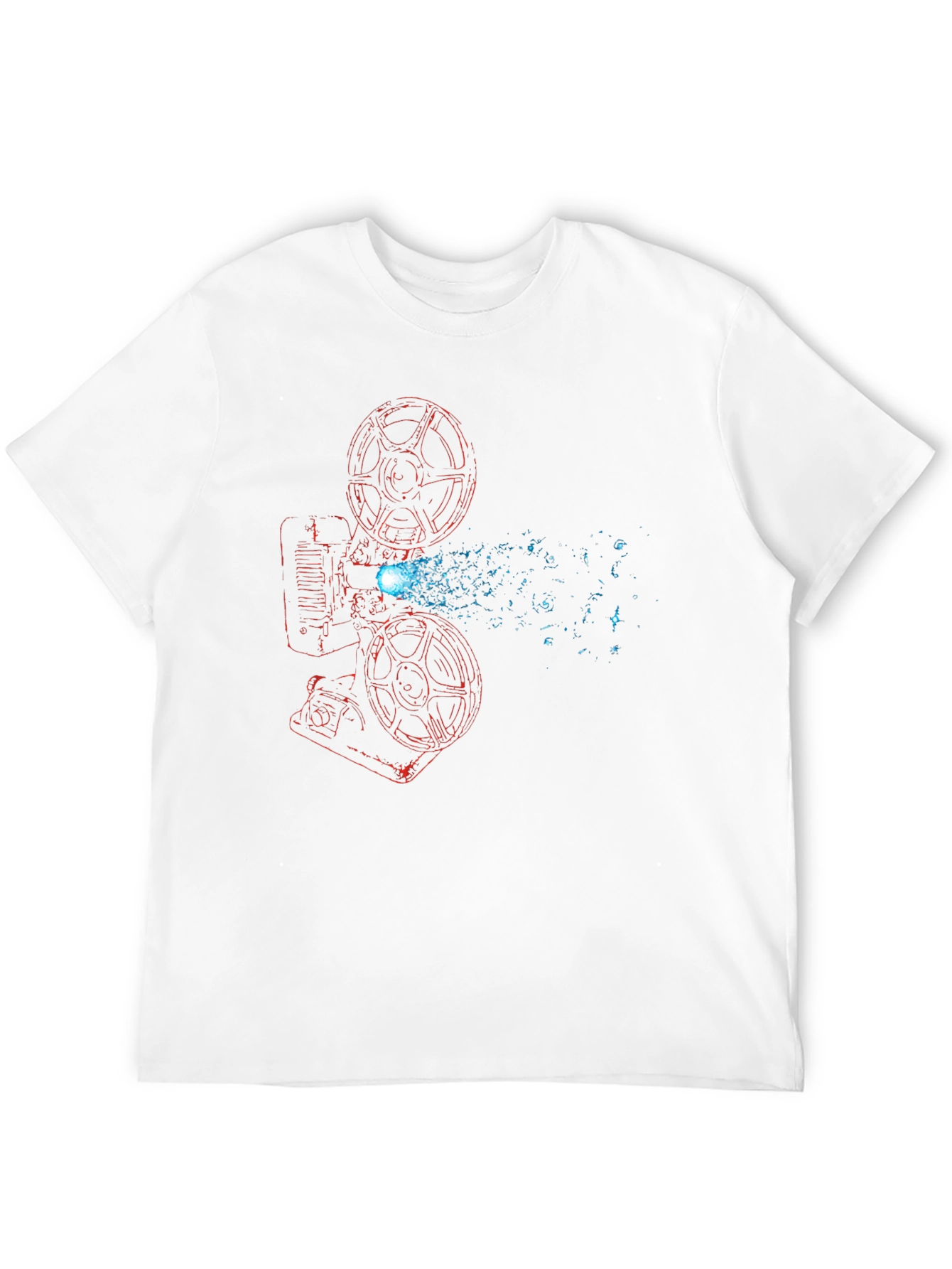 Retro Movie Projector Graphic T-Shirt