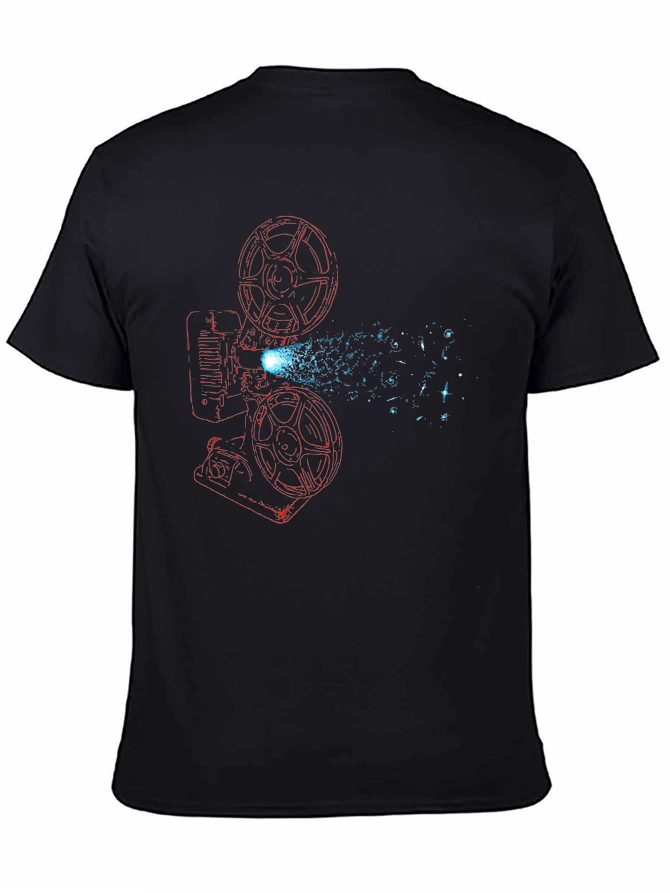 Retro Movie Projector Graphic T-Shirt
