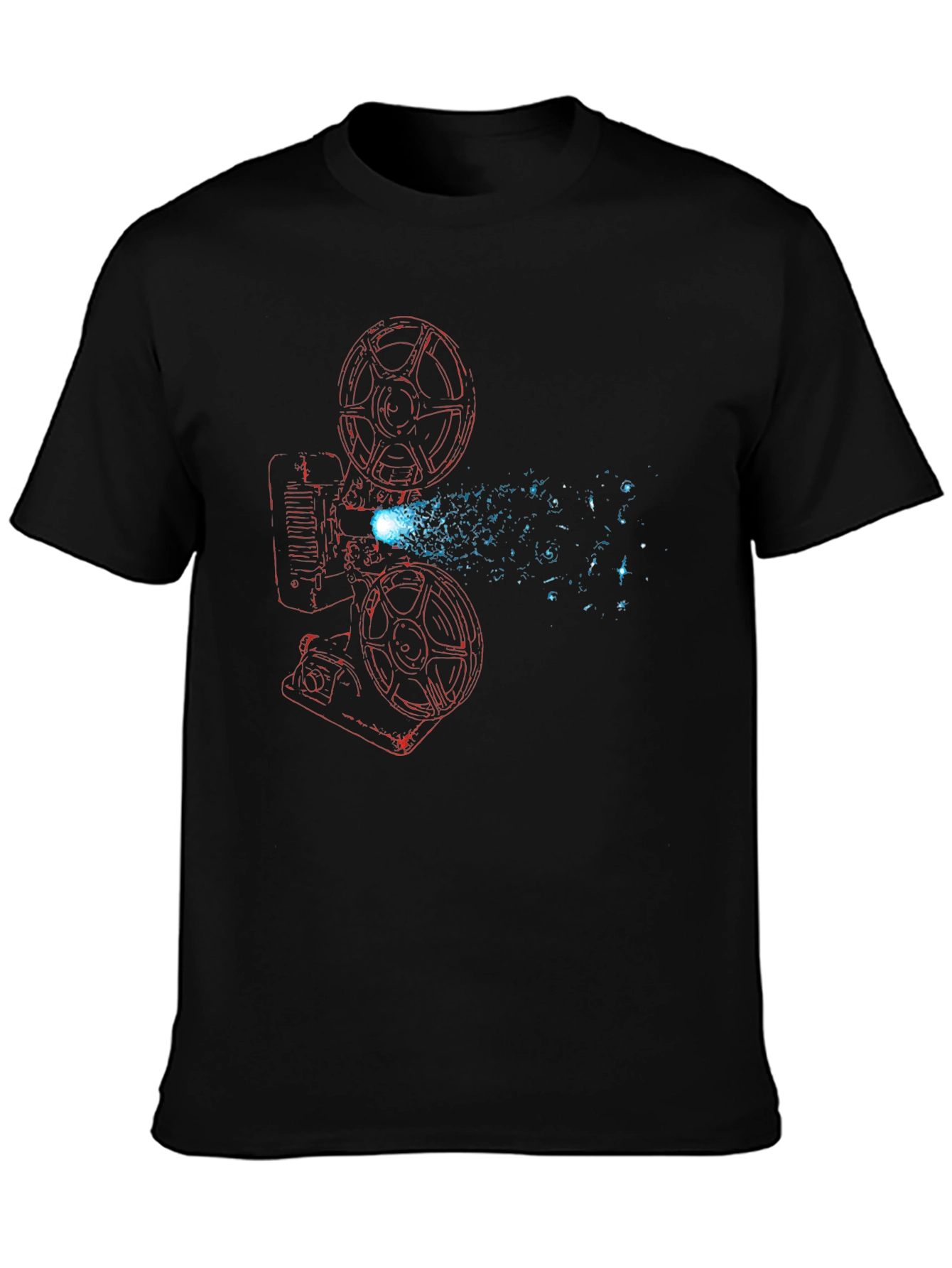 Retro Movie Projector Graphic T-Shirt