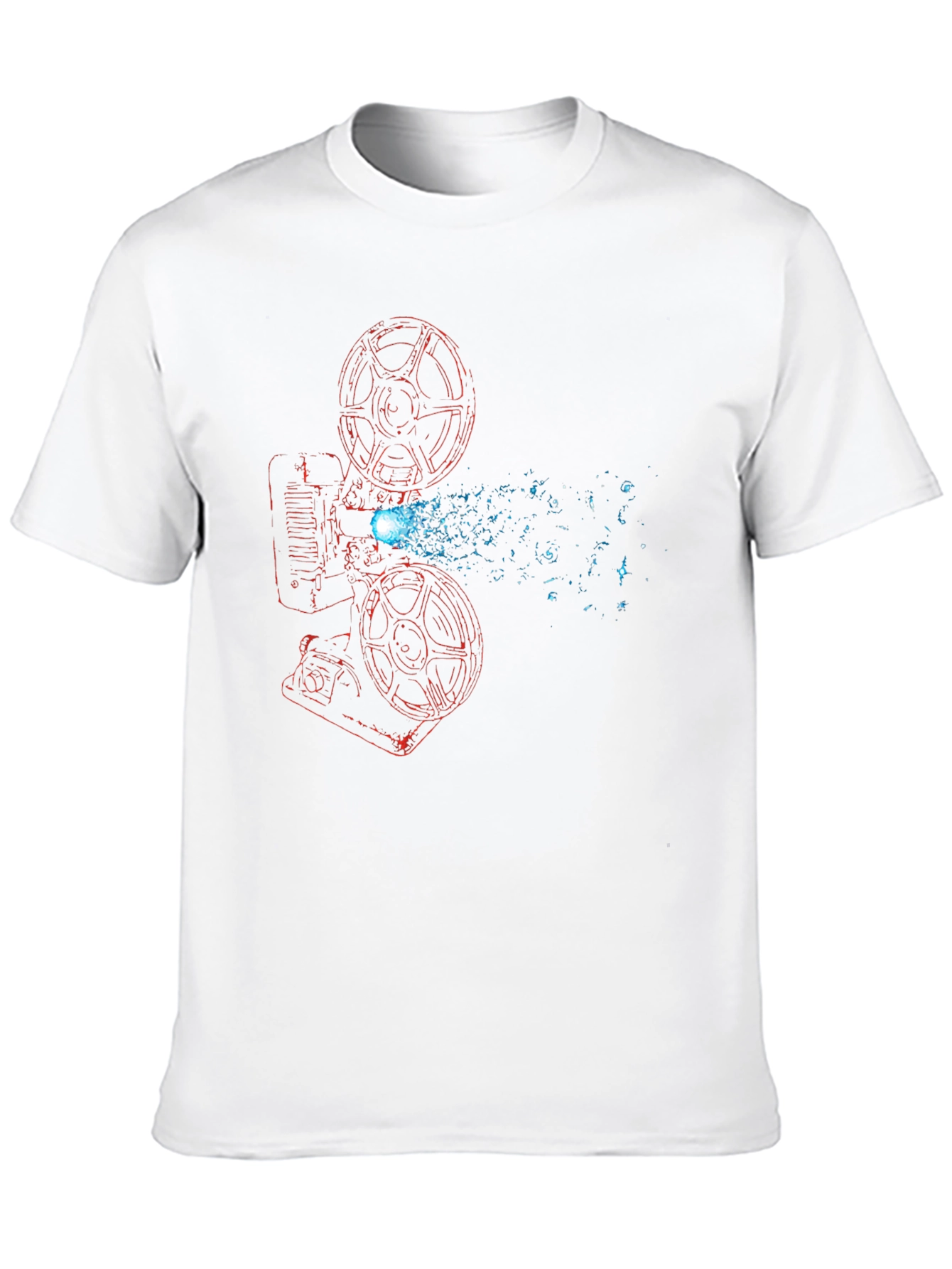 Retro Movie Projector Graphic T-Shirt