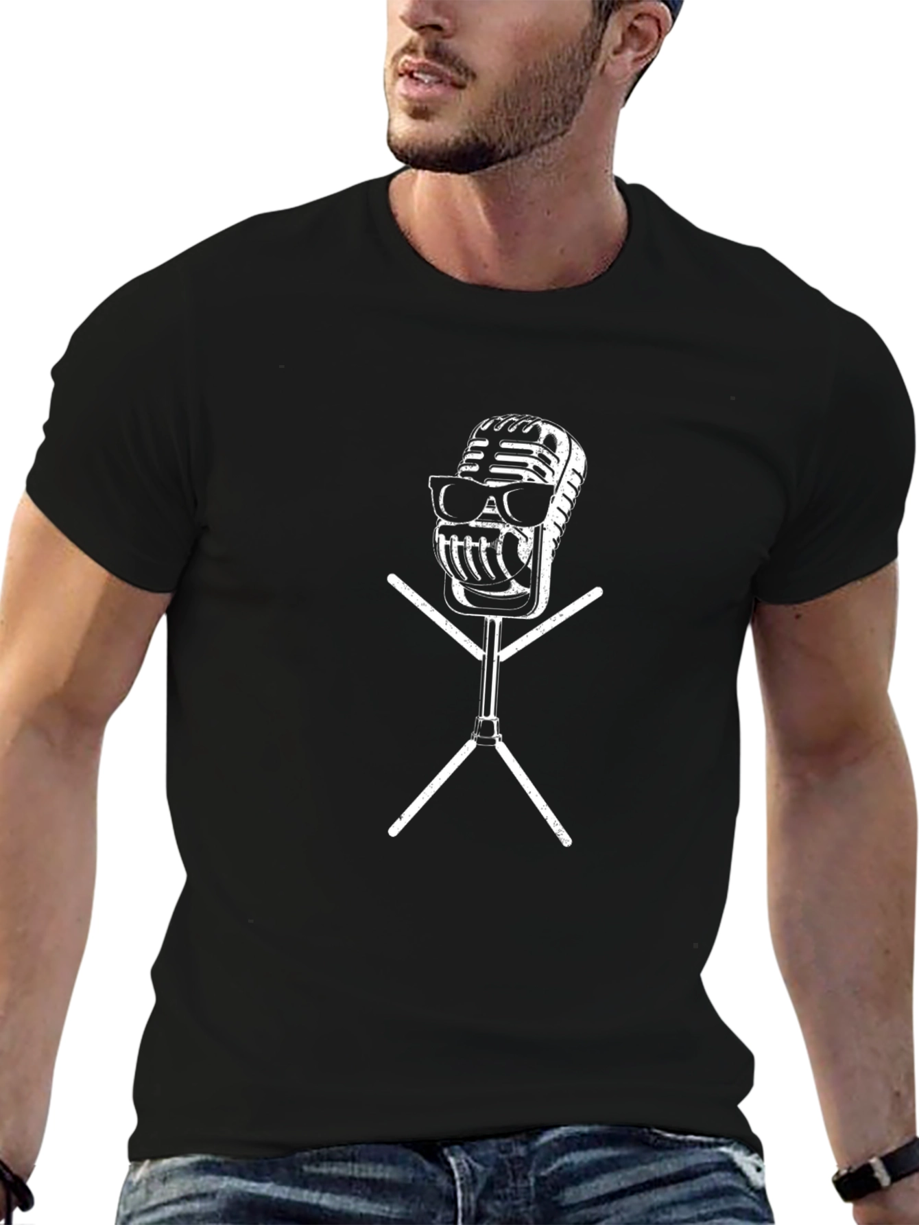 Cool Retro Microphone T-Shirt
