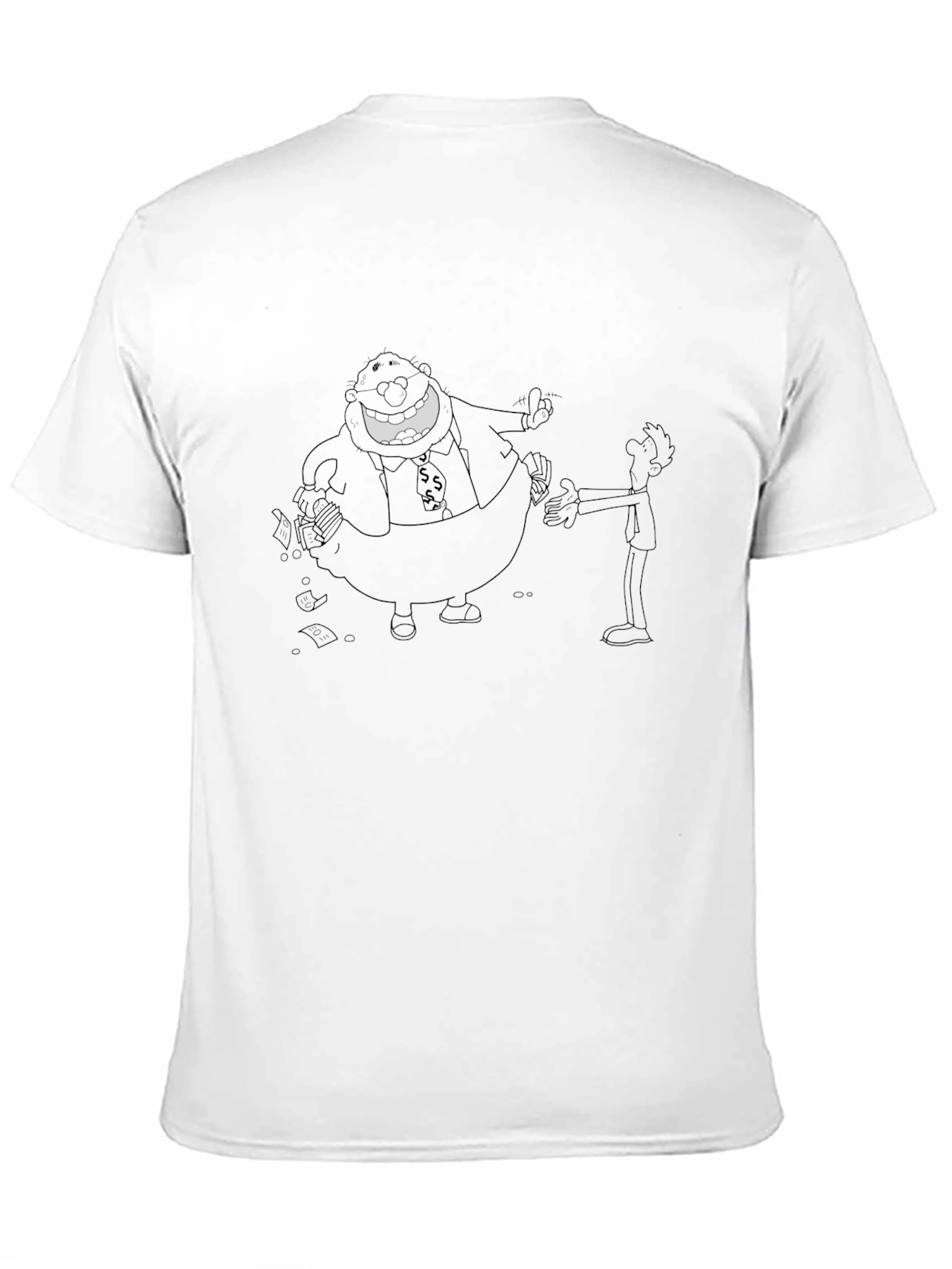 Black Cartoon Graphic Tee