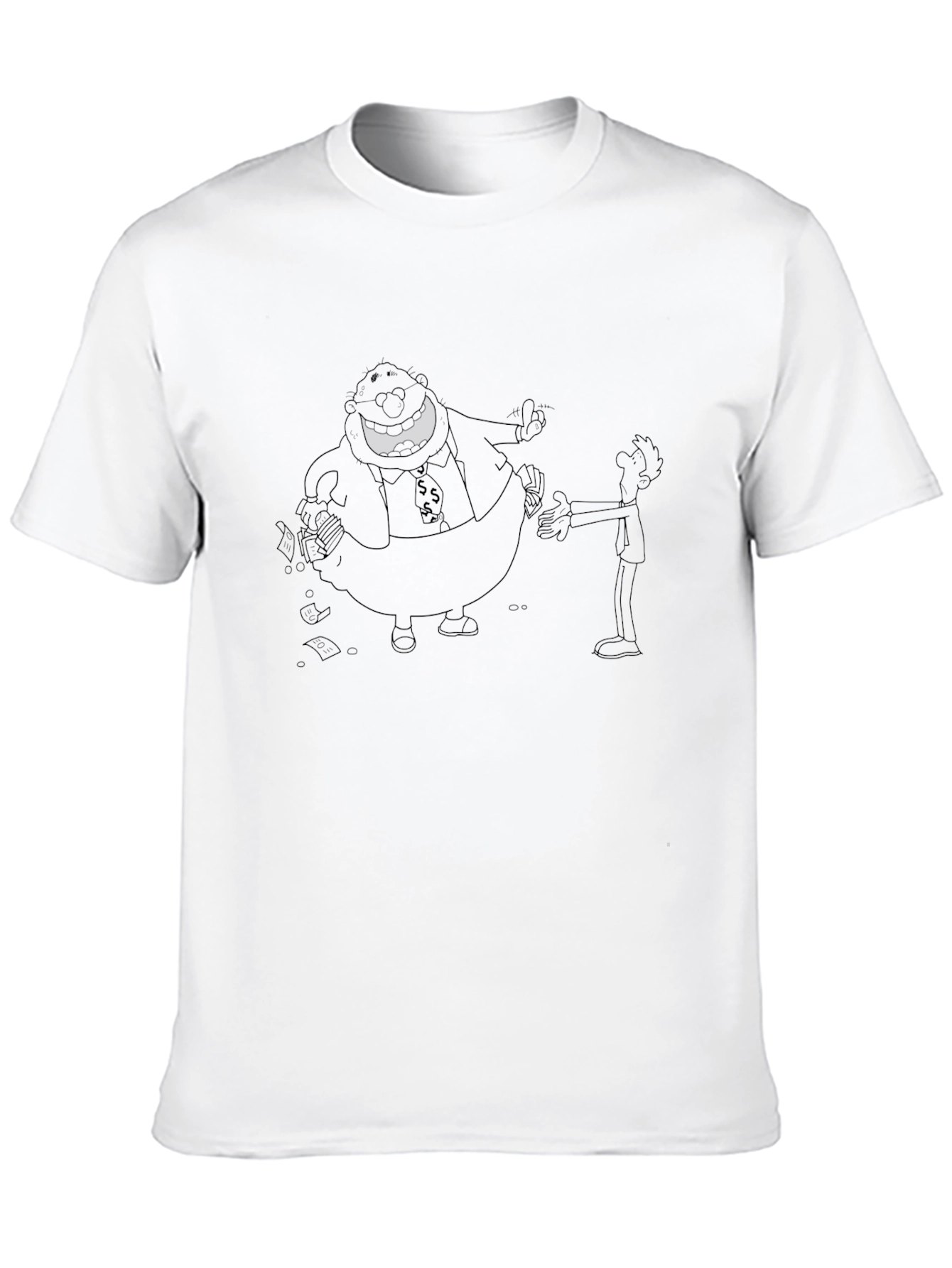 Black Cartoon Graphic Tee