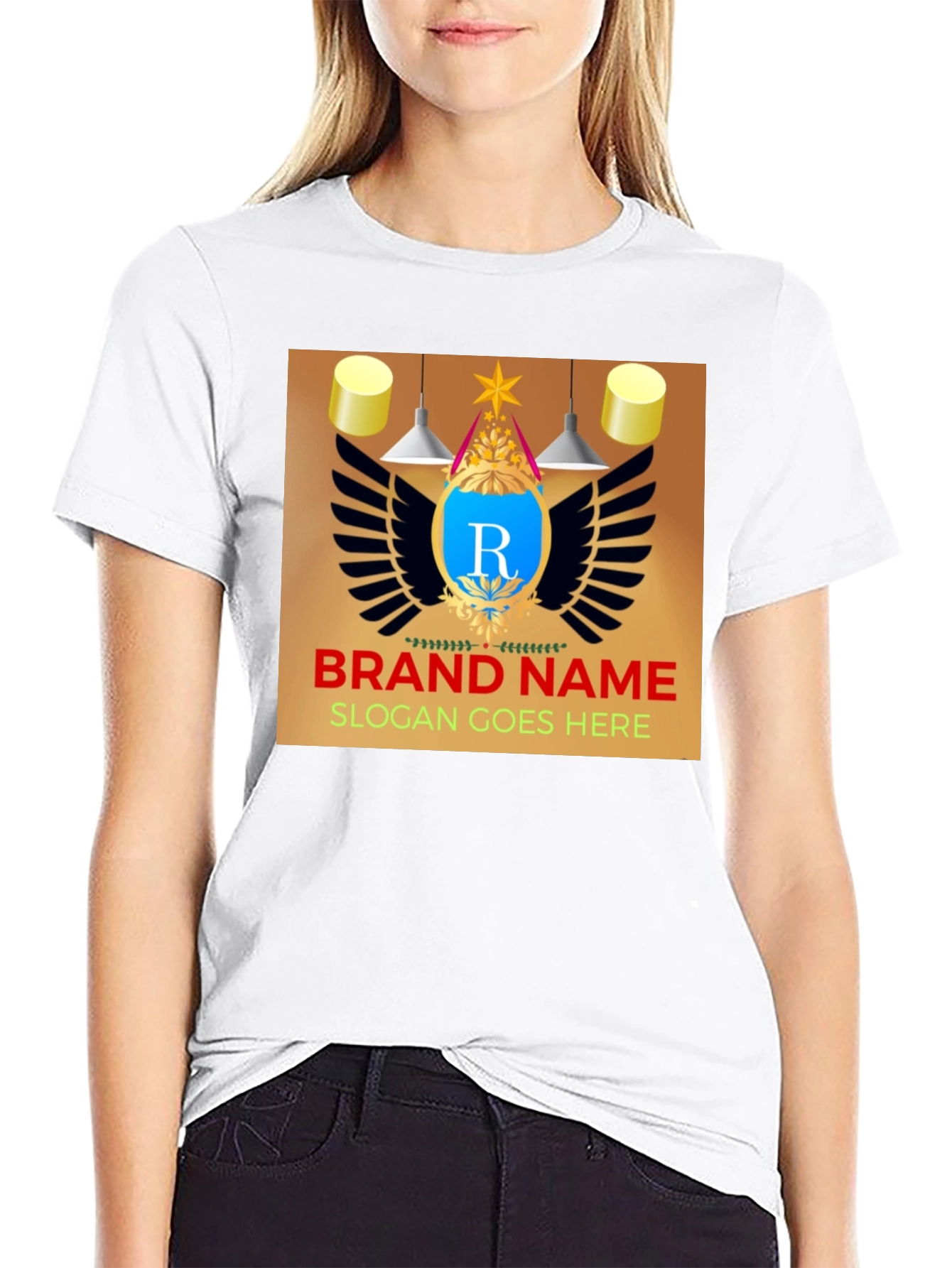 Graphic Print Black T-Shirt